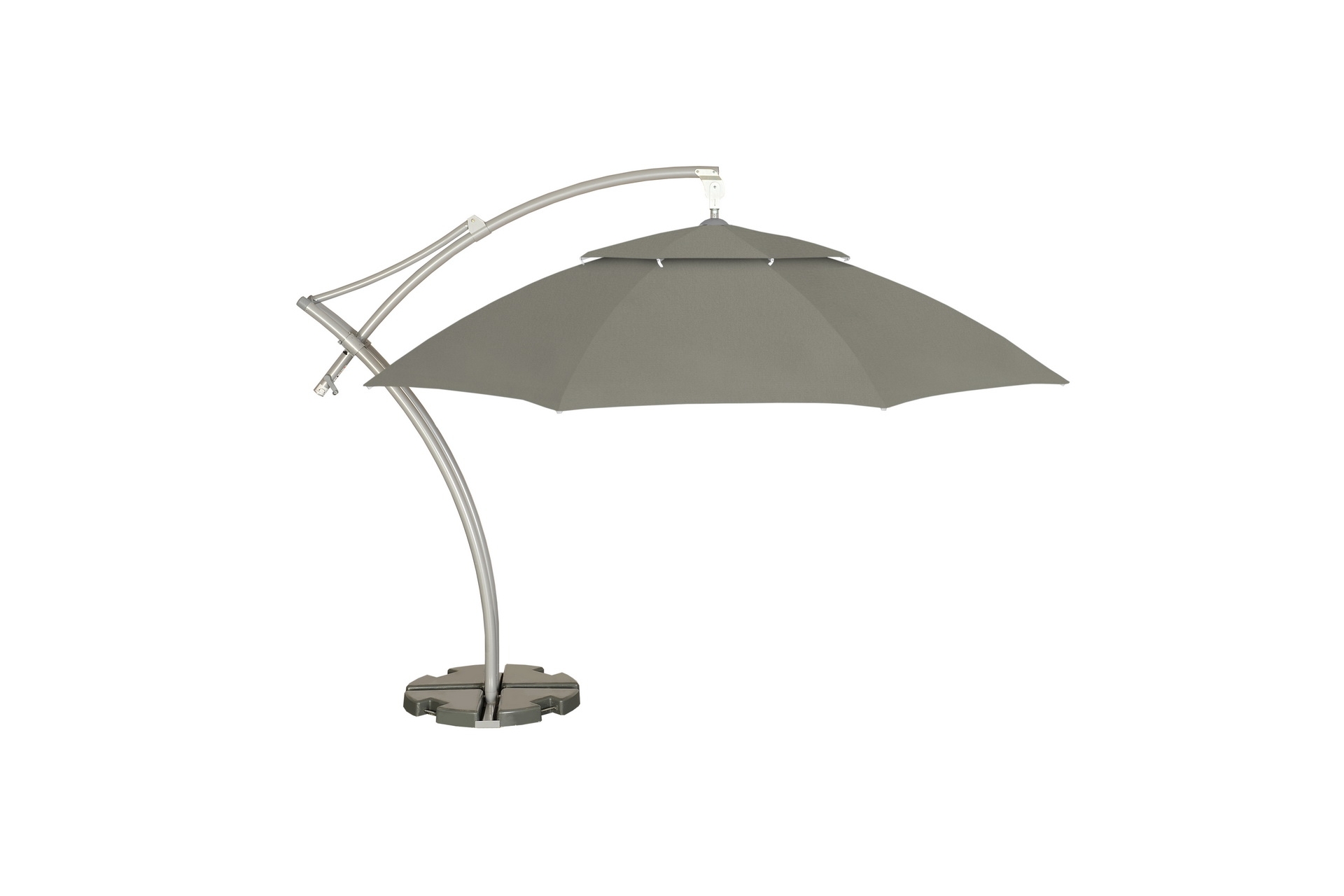 Parasol ogrodowy Litex Garden Ibiza 420 cm szary