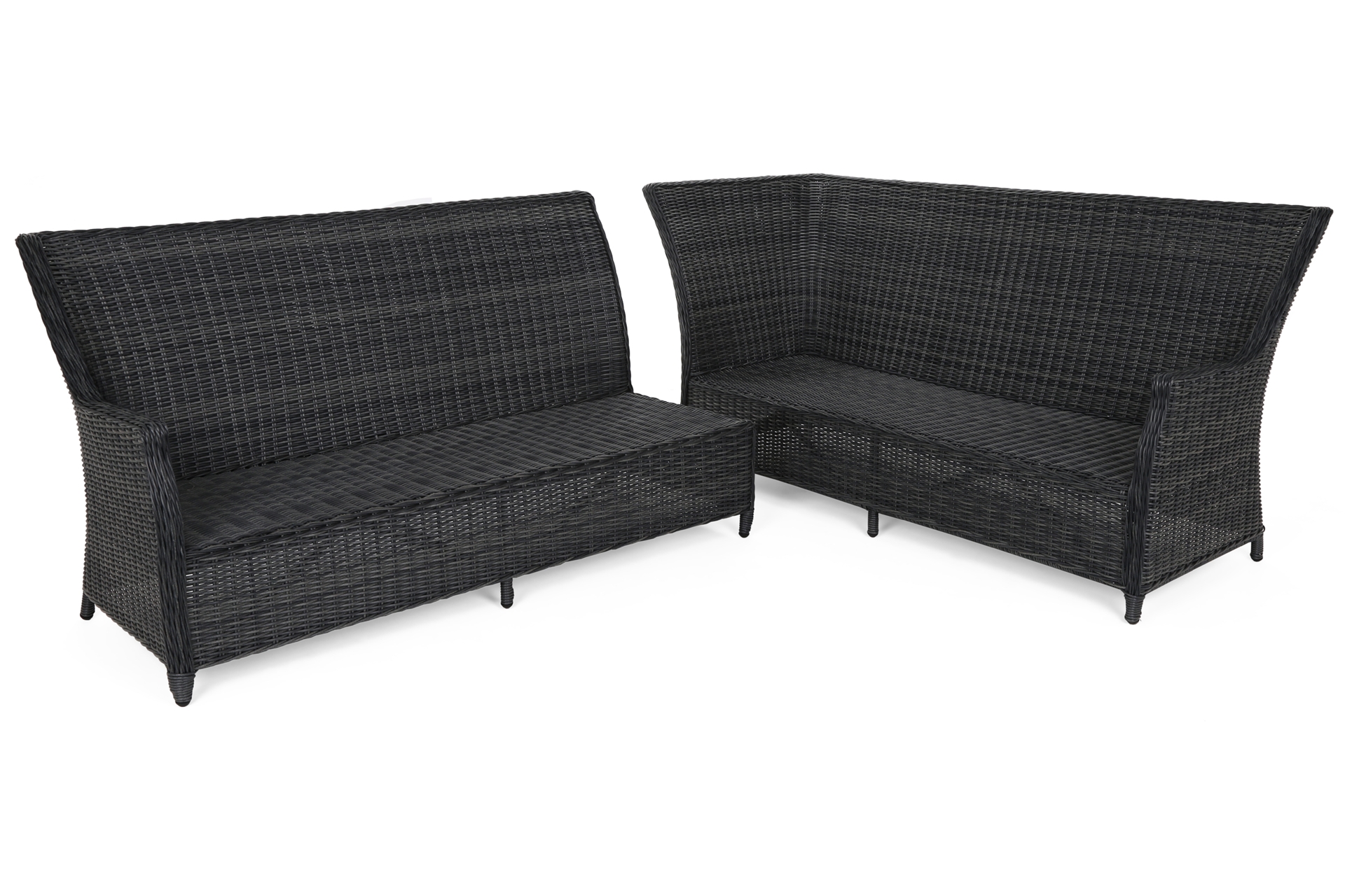 Narożnik technorattanowy prawy Alicante Grey / Grey Melange