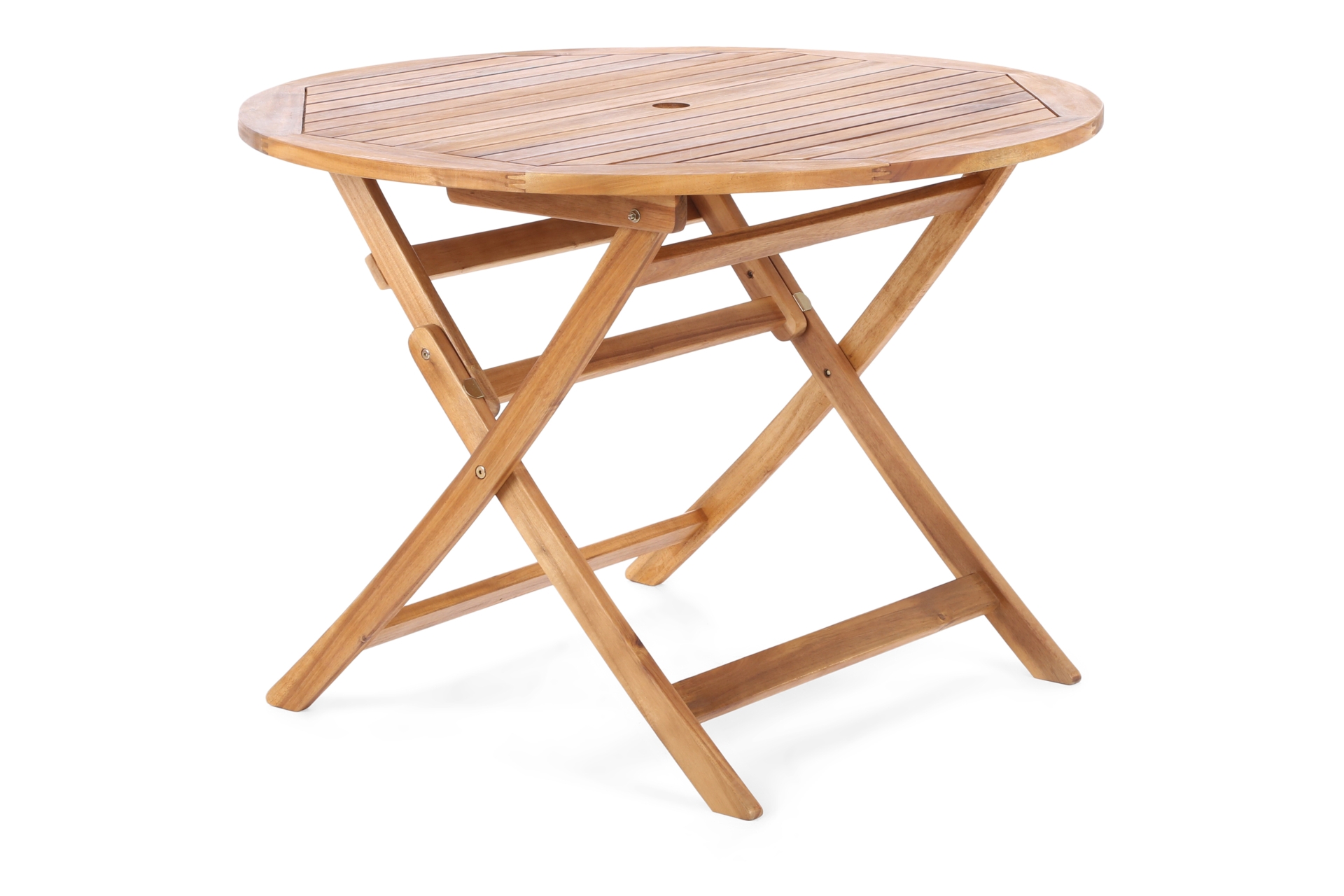 Meble ogrodowe drewniane Akacja Round Cross 4+1