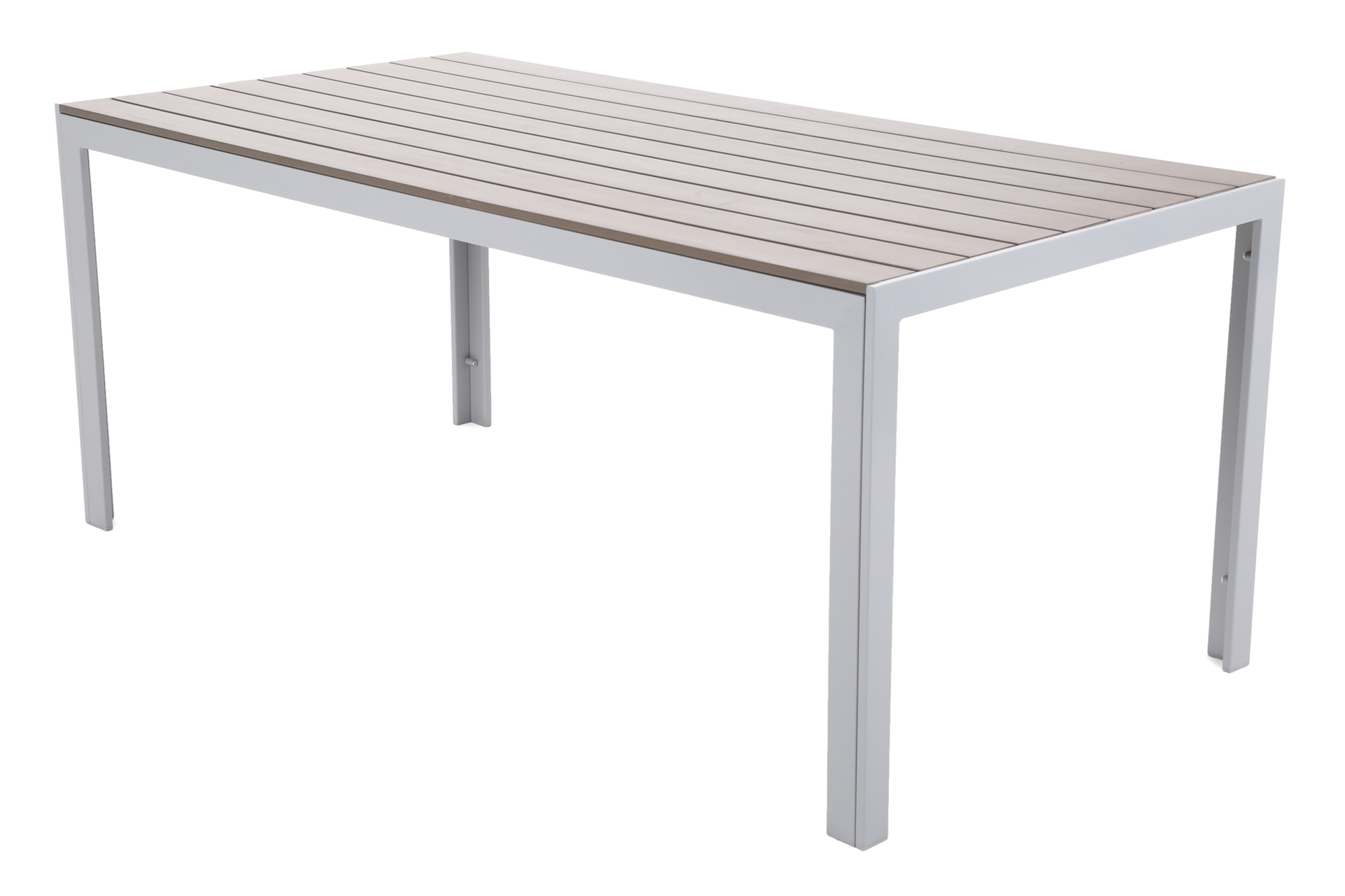 Meble ogrodowe aluminiowe Ibiza 180 cm Silver / Taupe 8+1