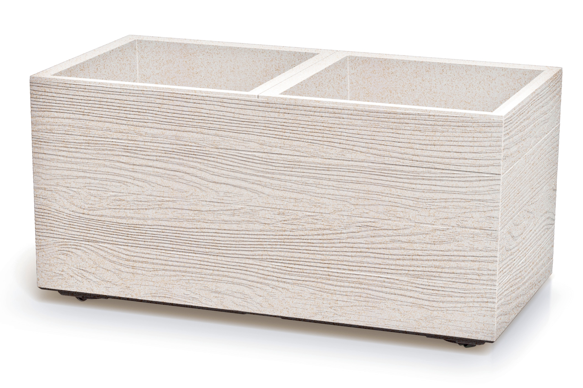 Donica ogrodowa Prosperplast Madera Case Eco Wood Eco White 26 l