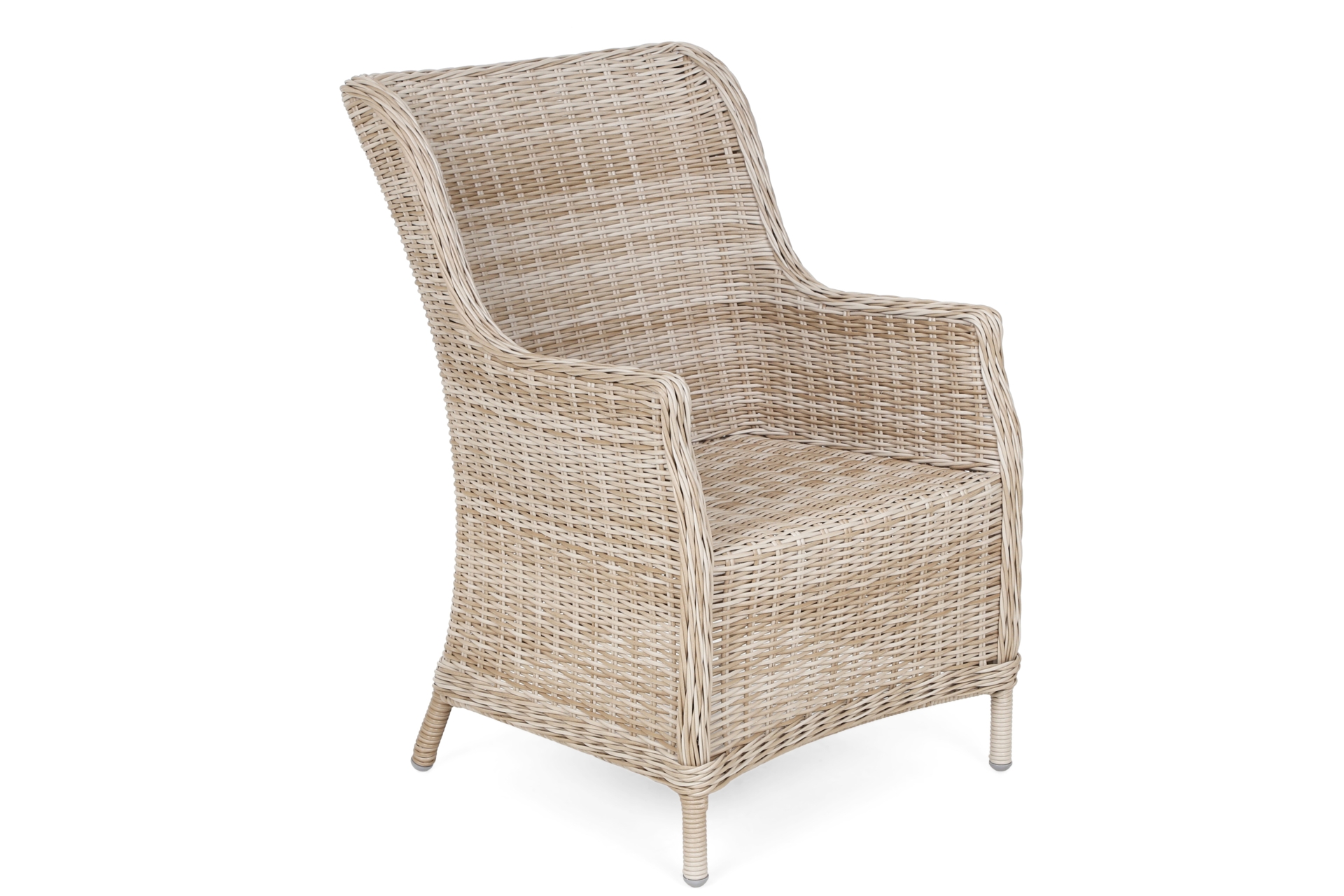 Meble ogrodowe technorattanowe Bristol Round Elegant 150 cm Beige / Beige Melange 6+1