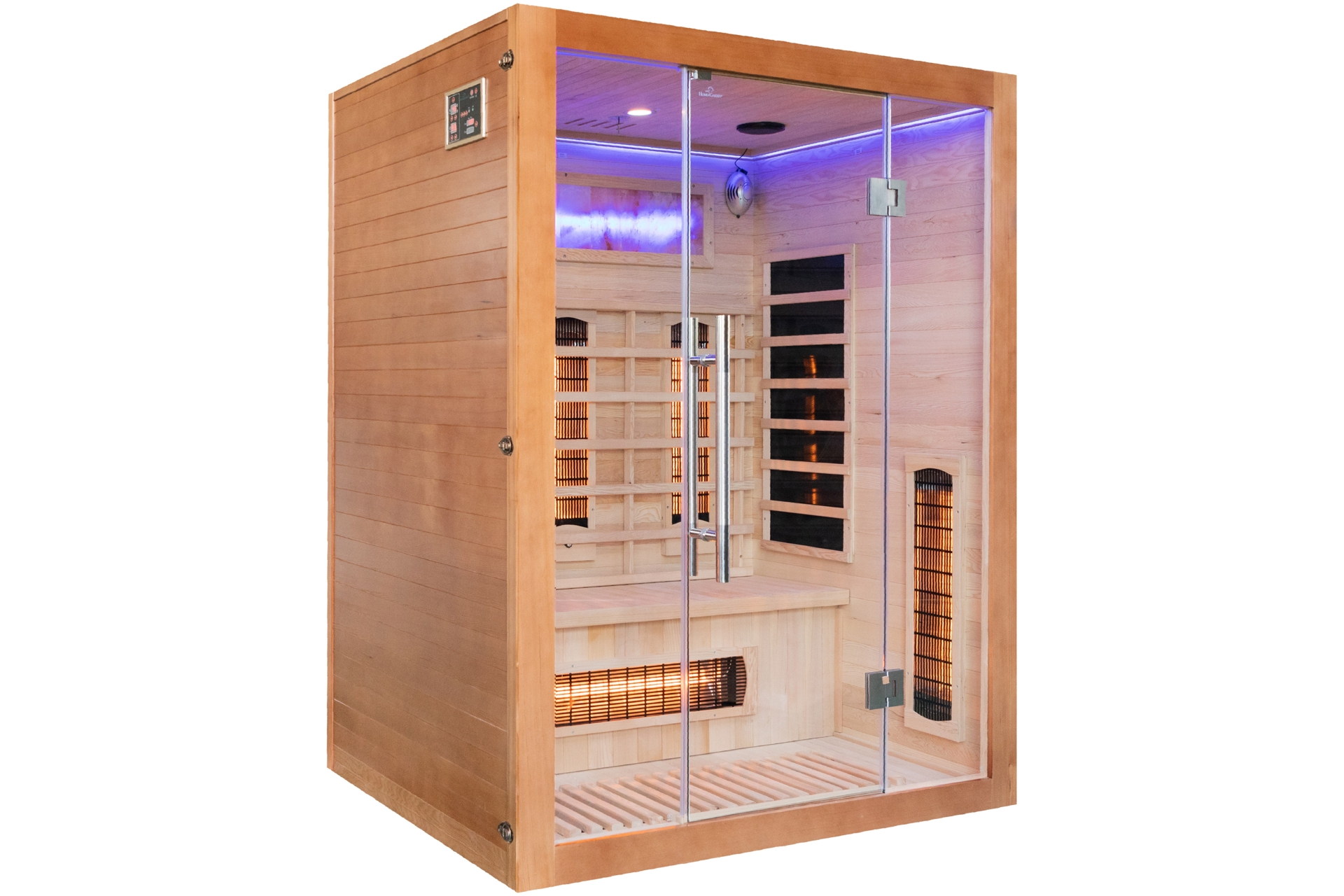 Sauna infrared Nordum Solea 3-osobowa WiFi brązowa