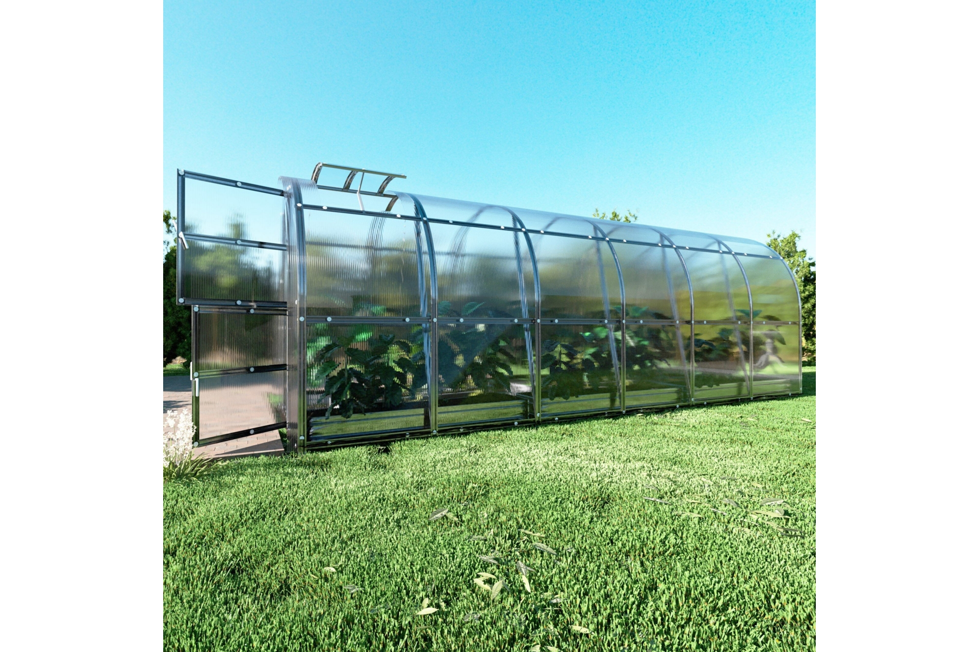 Szklarnia ogrodowa z poliwęglanu Terplant Comfort 2x6 m