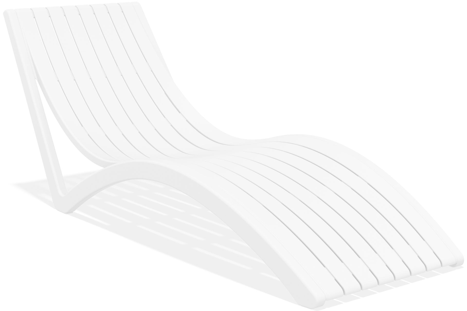 Leżak ogrodowy Siesta Slim White powystawowy