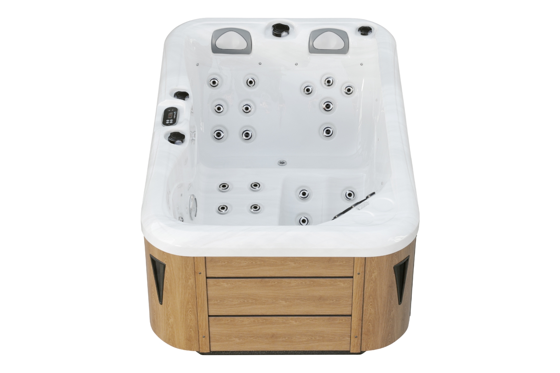 Wanna ogrodowa z hydromasażem Aquess Zenya 1201 3-osobowa Brown