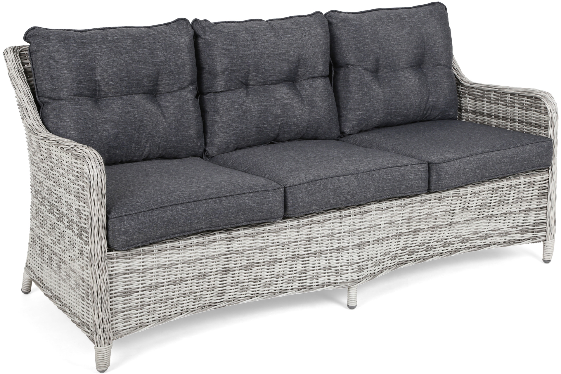 Meble ogrodowe technorattanowe California Light Grey / Grey Melange