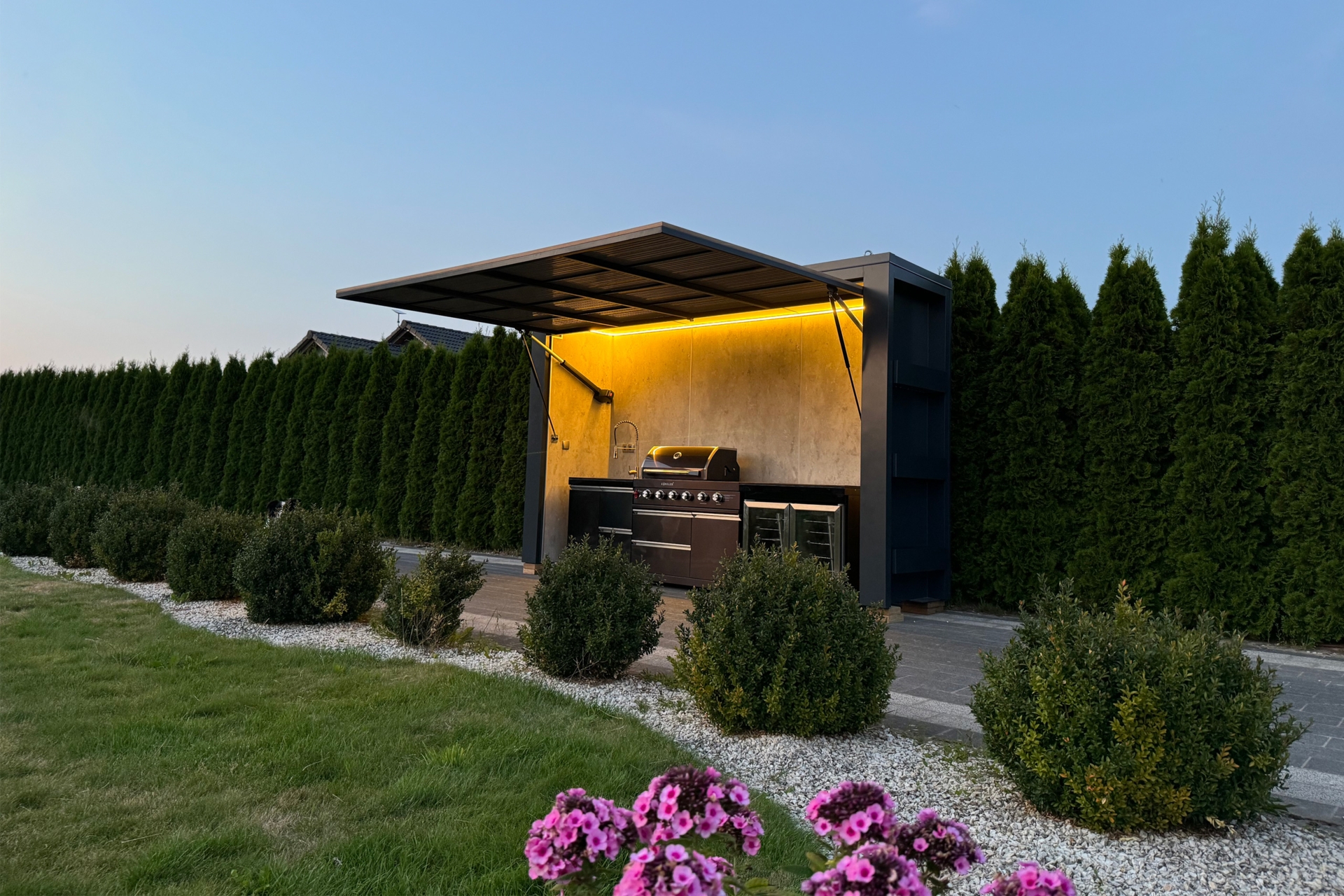 Kuchnia ogrodowa zamykana Island Dibond