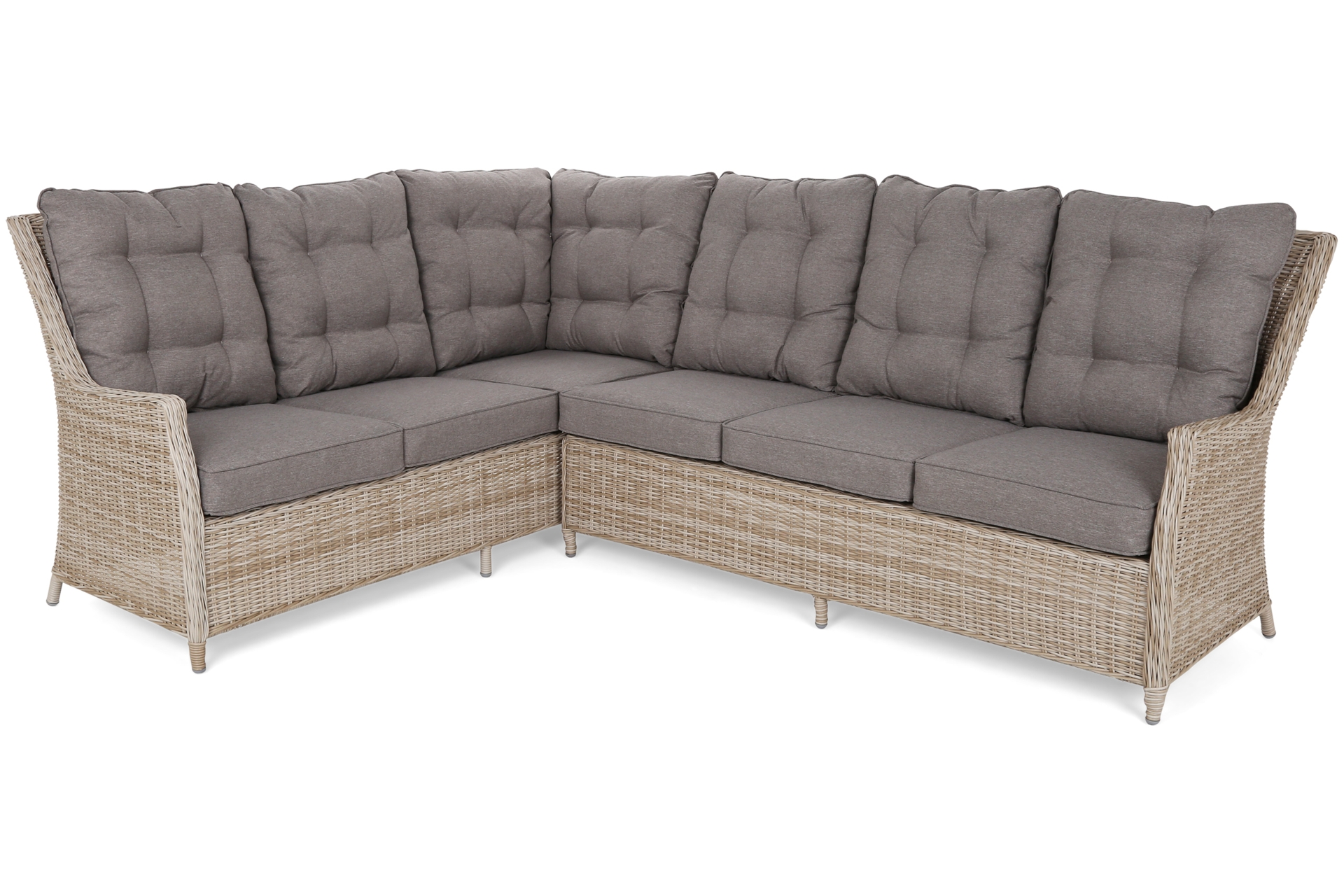 Narożny zestaw mebli ogrodowych lewy Alicante Beige / Beige Melange