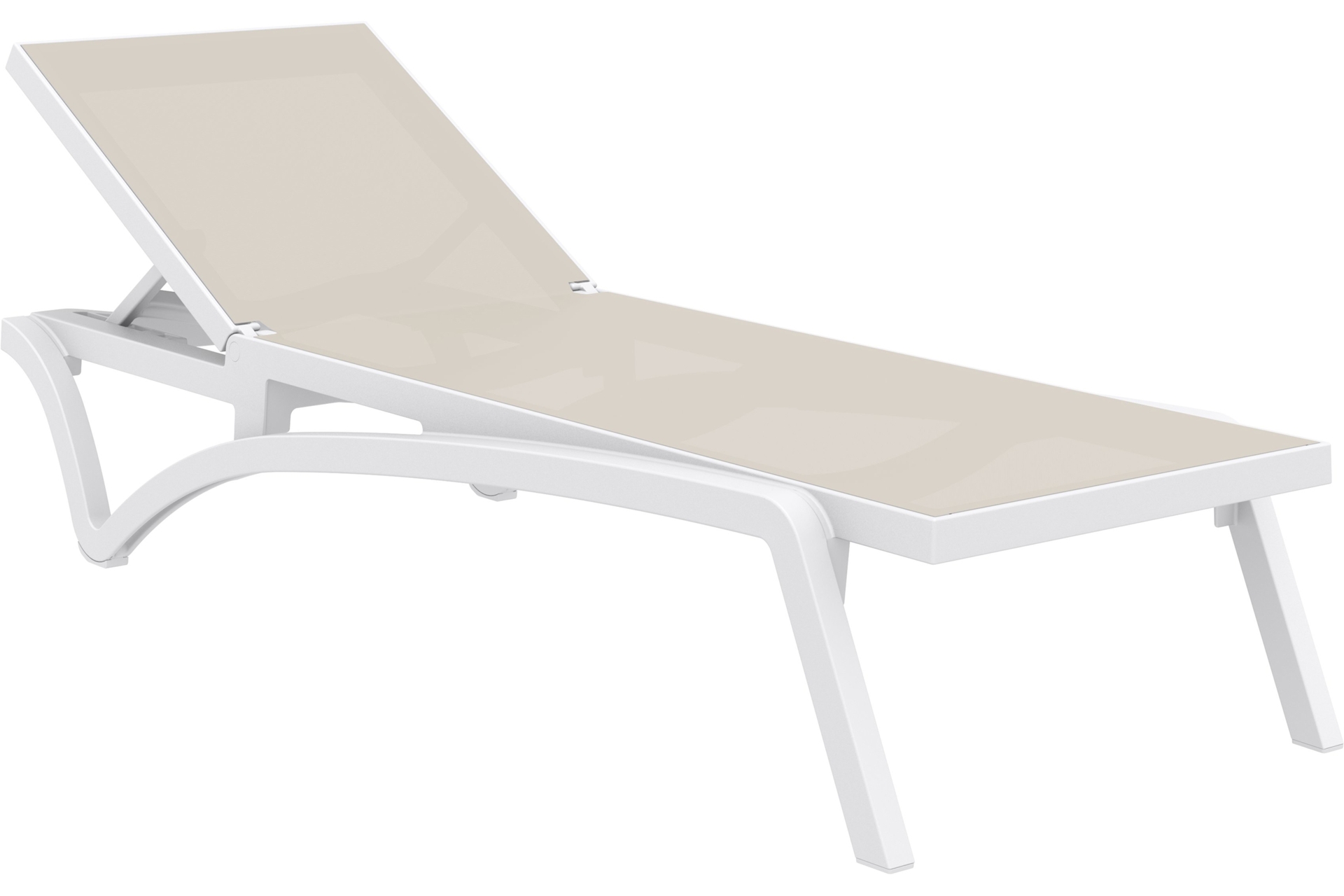 Leżak ogrodowy Siesta Pacific White / Taupe