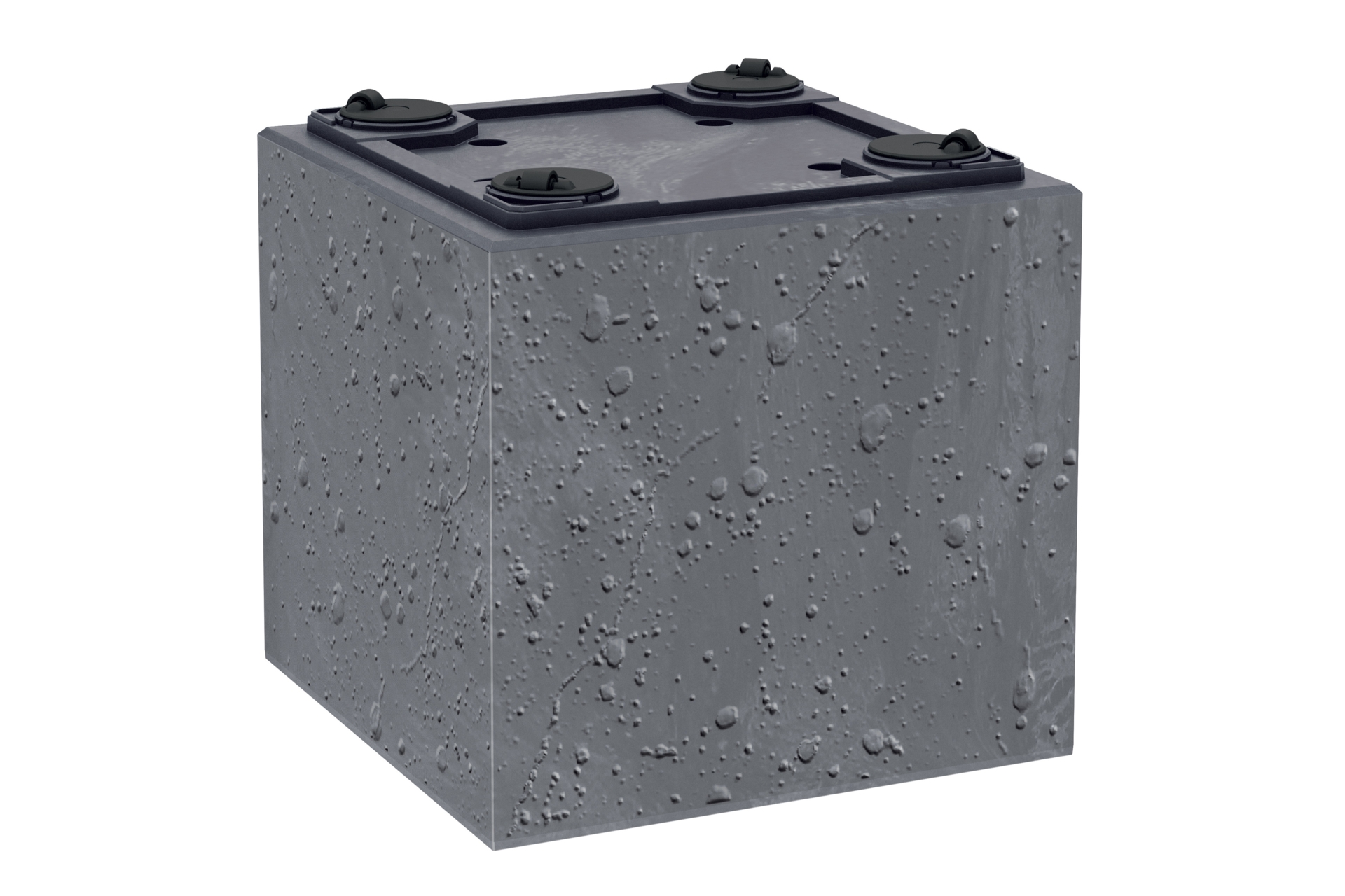 Donica ogrodowa Prosperplast Sierra Square Beton Effect Marengo 31 l