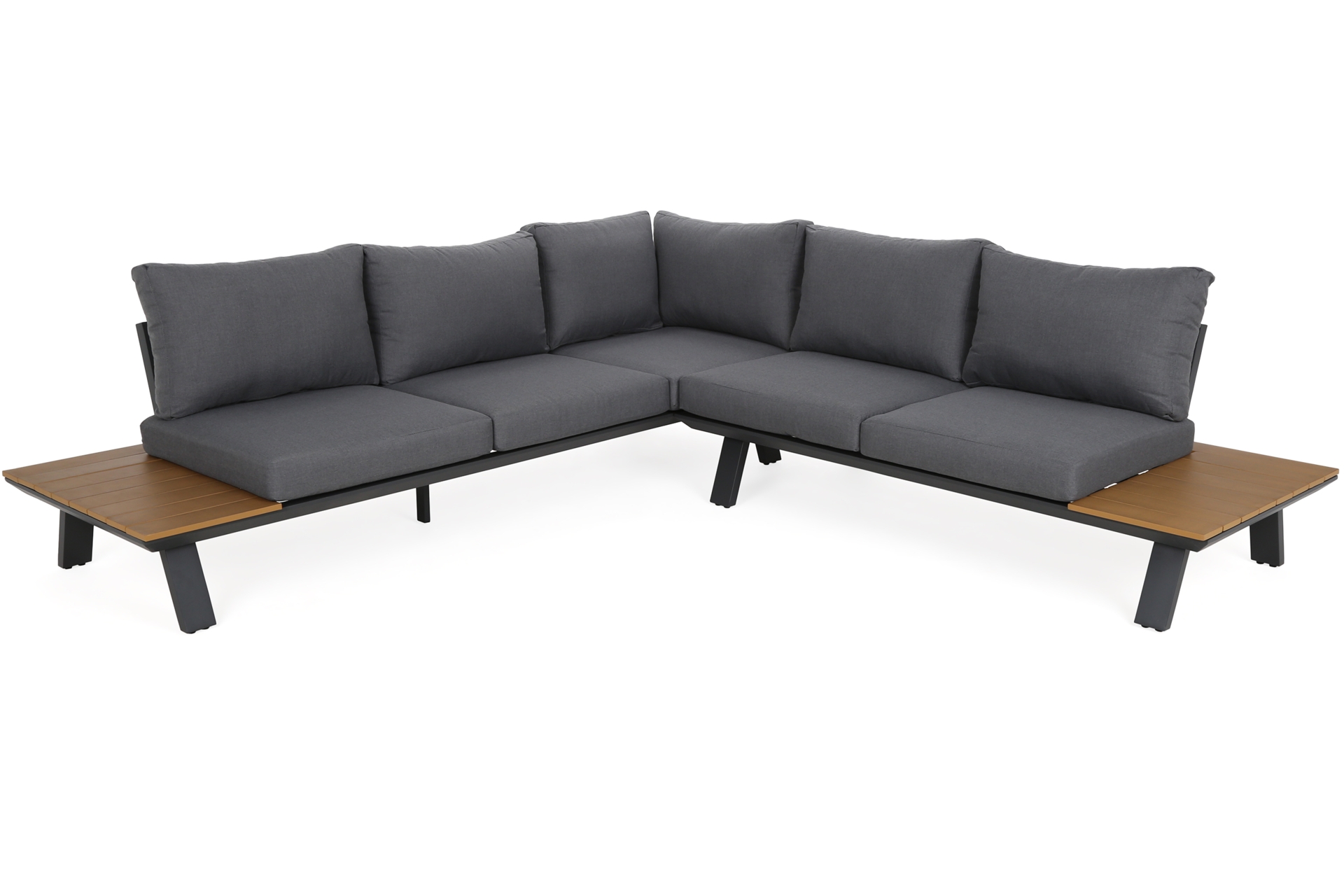 Narożnik ogrodowy aluminiowy Monako Dark Grey / Grey