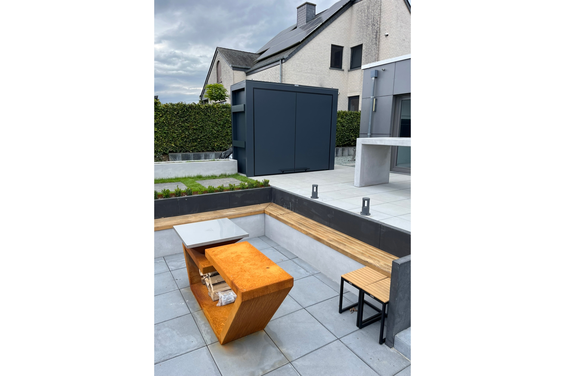 Kuchnia ogrodowa zamykana Island Dibond