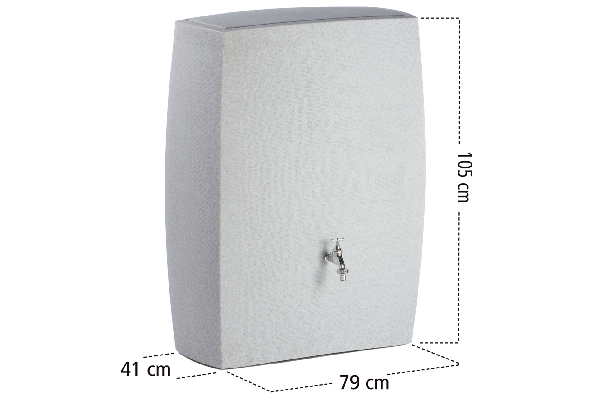 Zbiornik na deszczówkę MPI Noblesse 275 l czarny granit