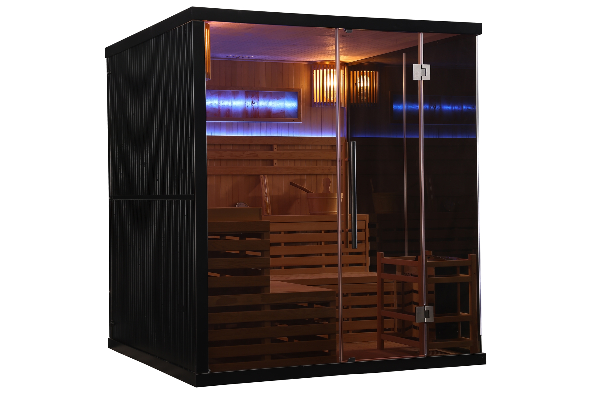Sauna fińska Nordum Solea Edge 5-osobowa czarna