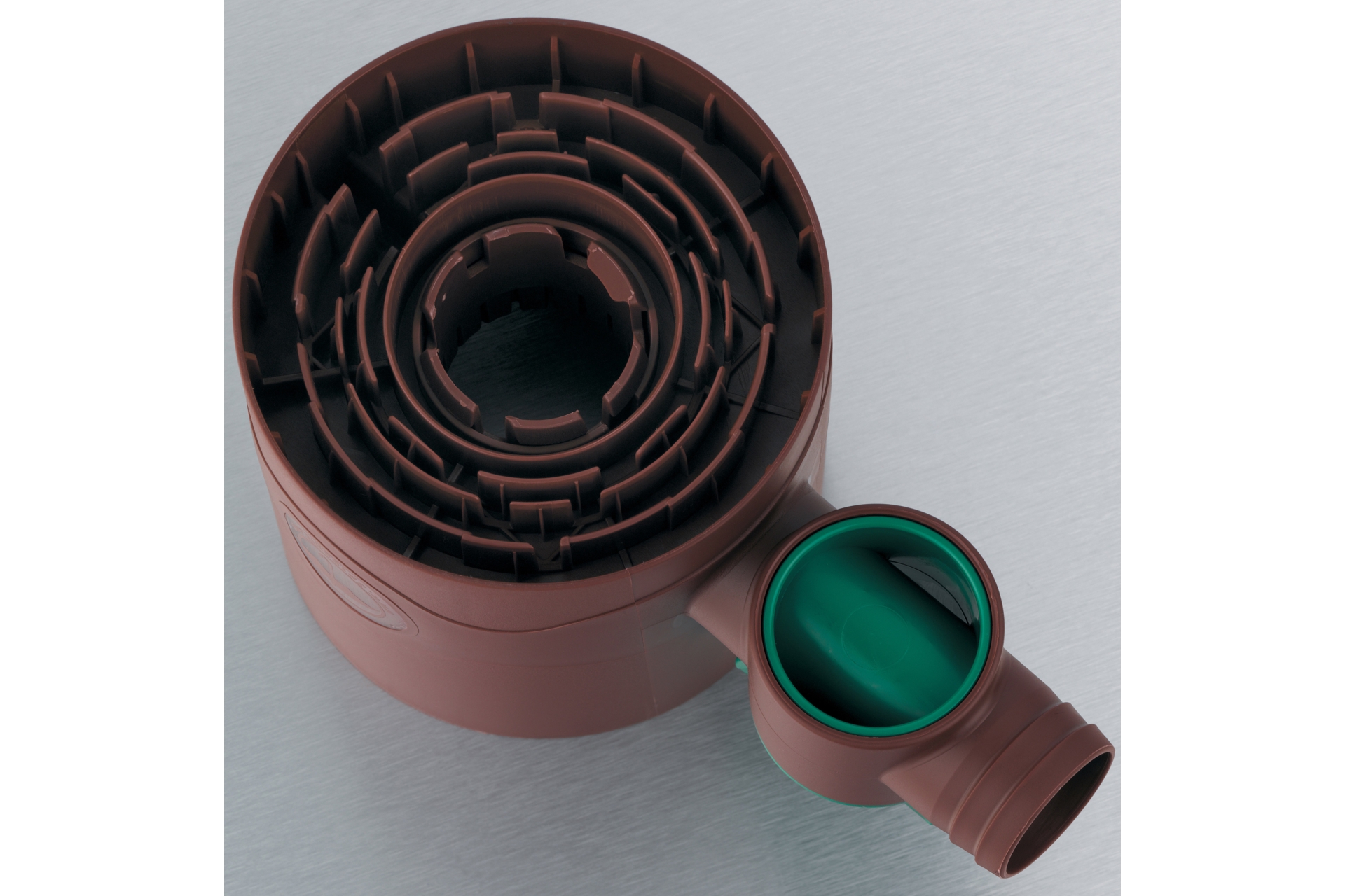 Zbieracz wody deszczowej z zaworem MPI brązowy