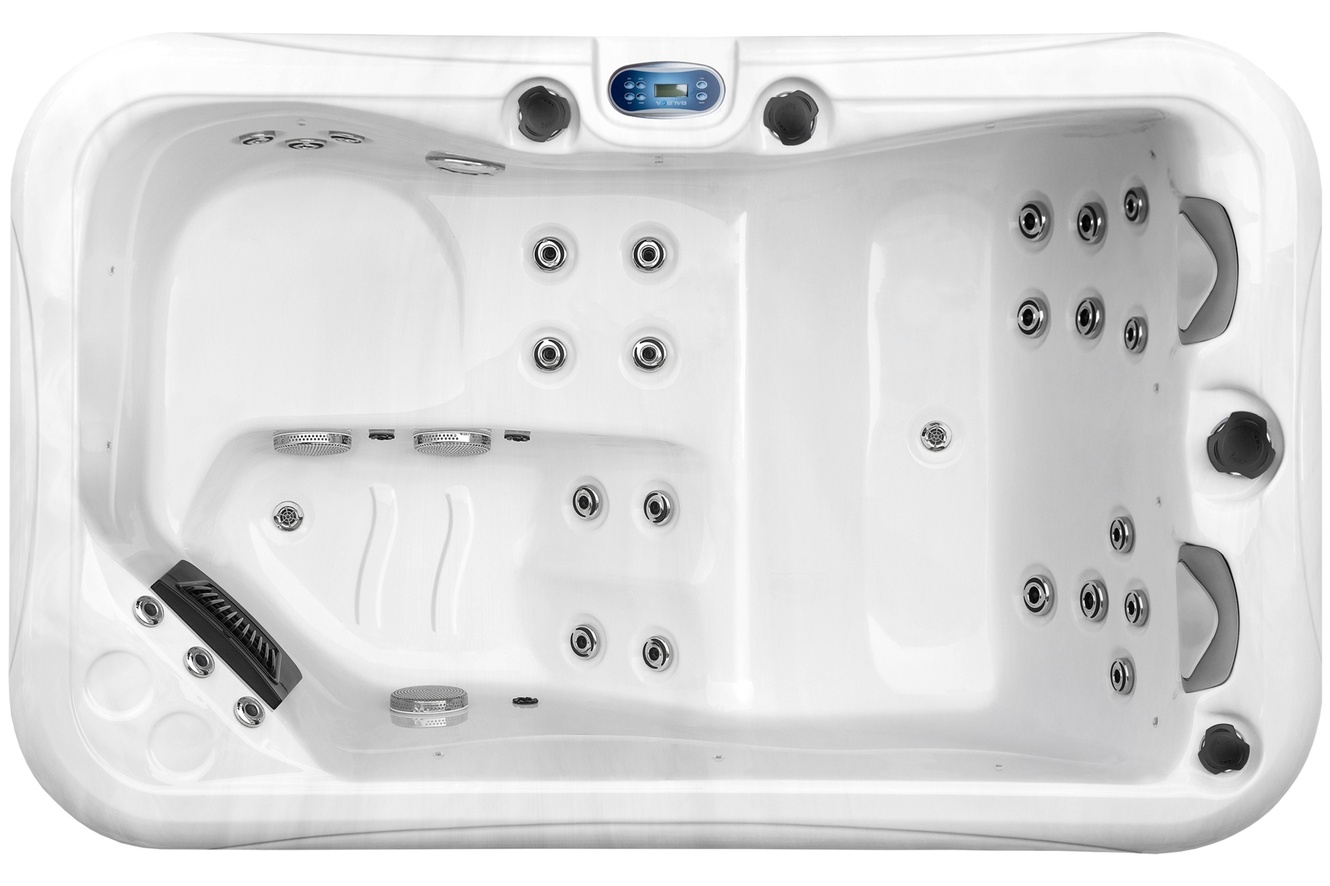 Wanna ogrodowa z hydromasażem Aquess Zenya 1201 Brown 3-osobowa