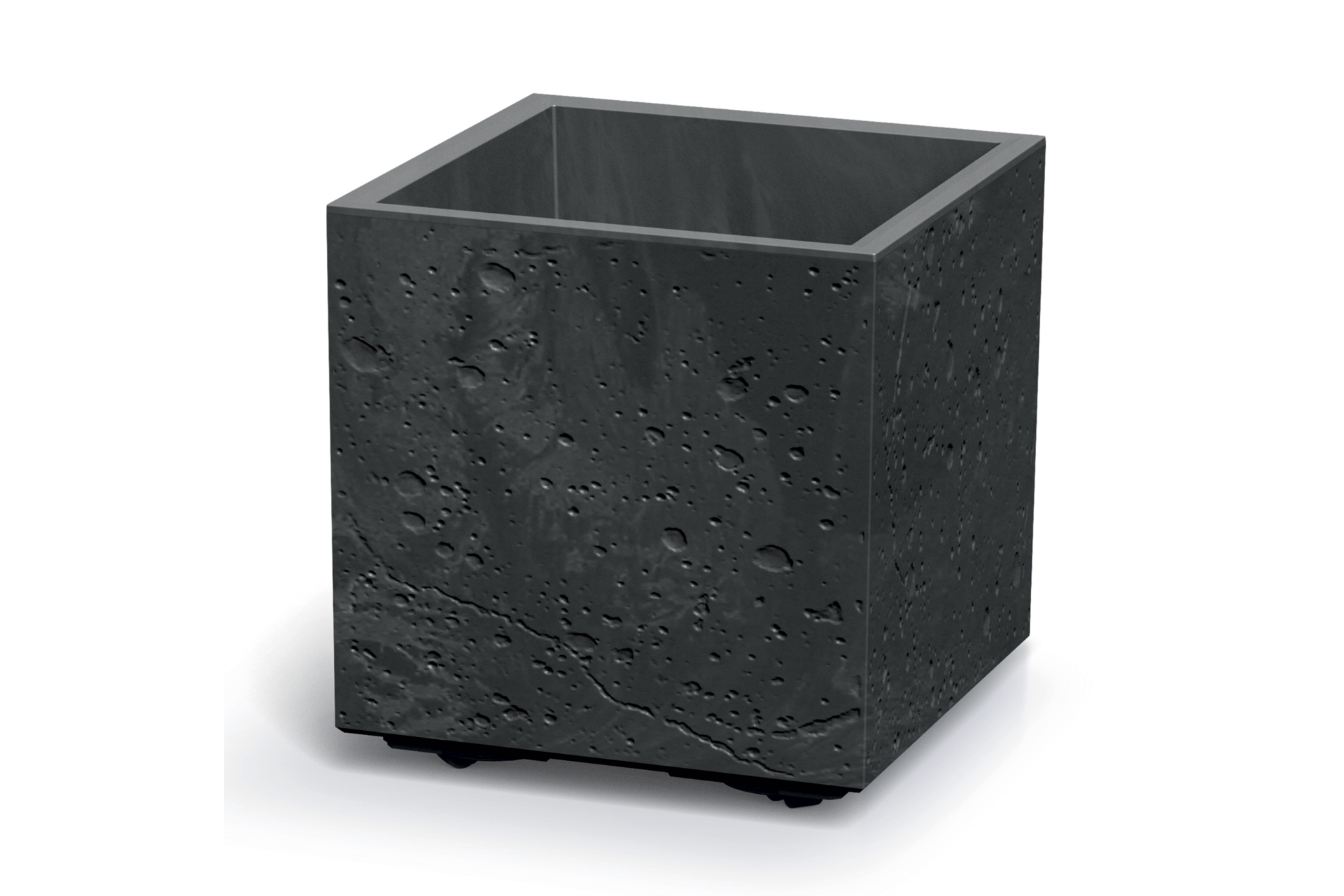 Donica ogrodowa Sierra Square Beton Effect Black Concrete 13 l