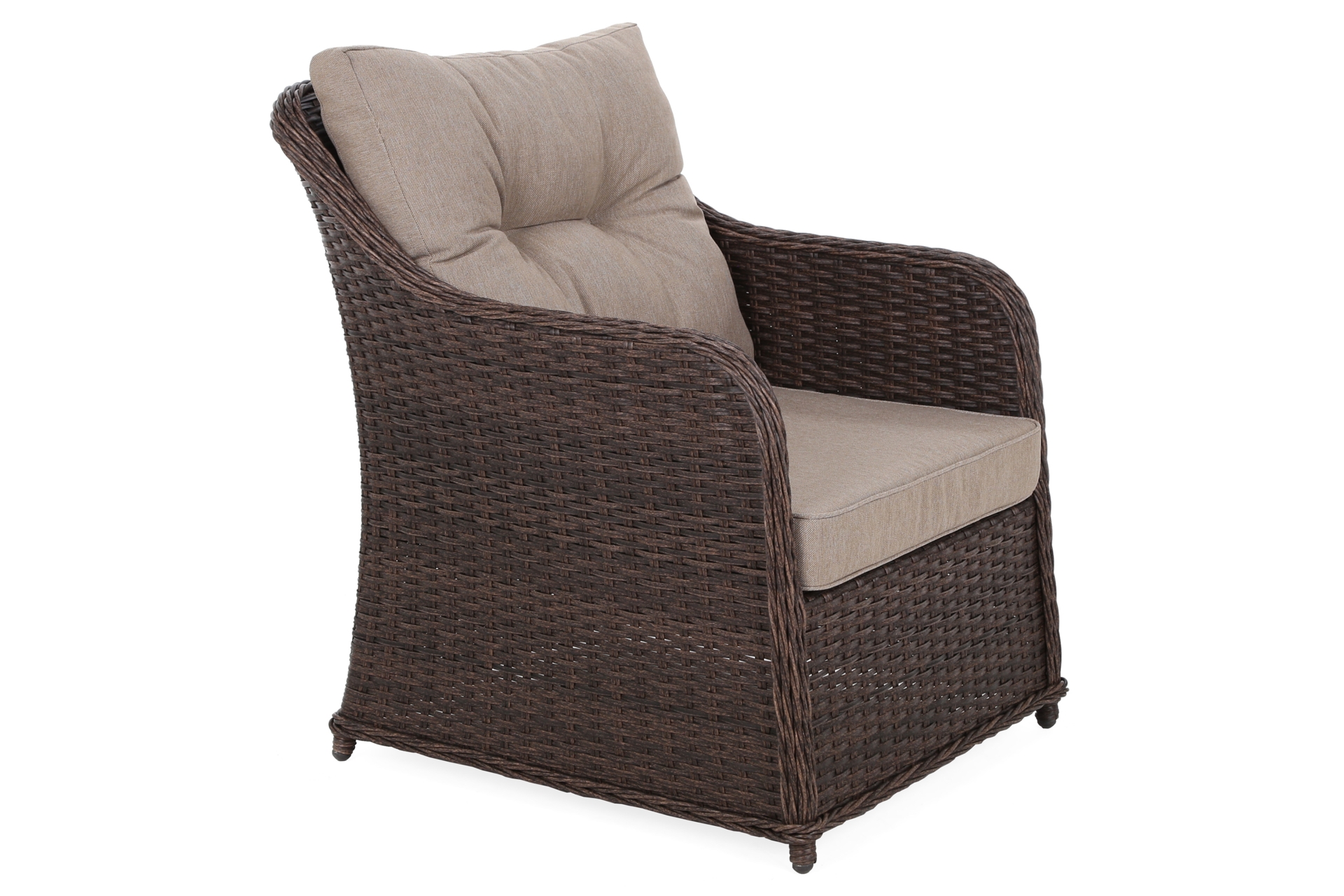 Narożny zestaw mebli ogrodowych Bergamo Brown Mat / Brown Melange