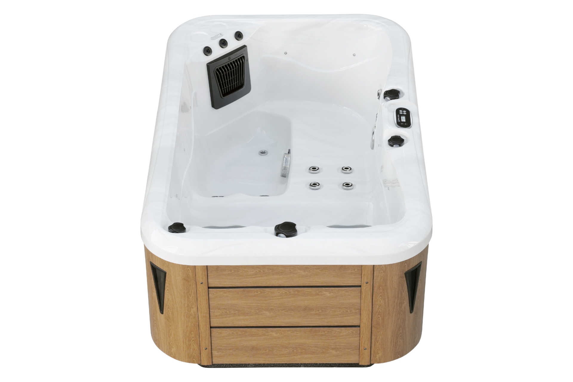 Wanna ogrodowa z hydromasażem Aquess Zenya 1201 3-osobowa Brown
