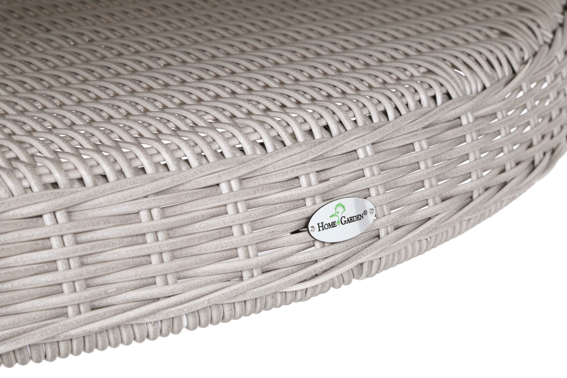 Meble ogrodowe technorattanowe Bristol Round Elegant 180 cm White / Grey 8+1