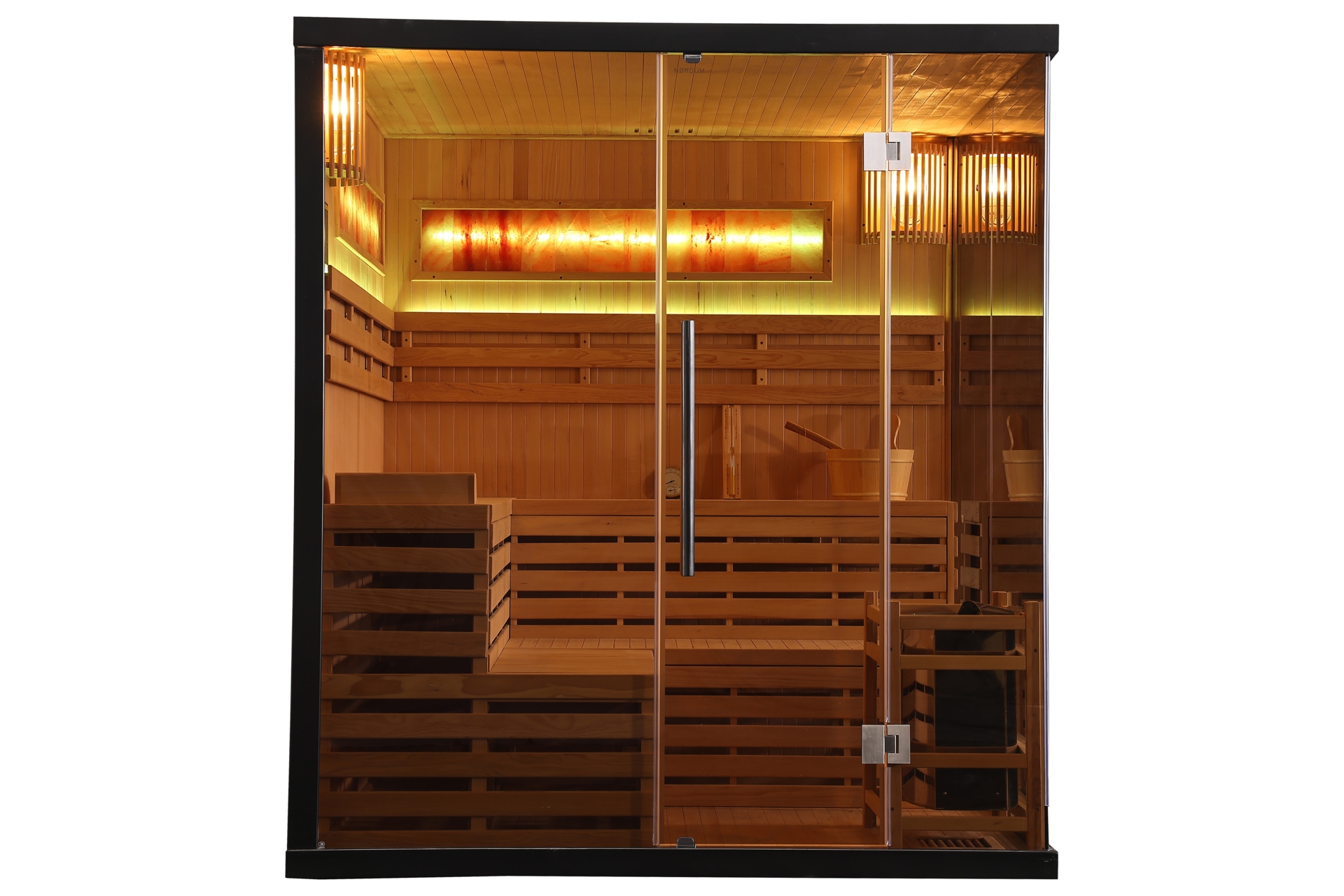 Sauna fińska Nordum Solea Edge 5-osobowa czarna