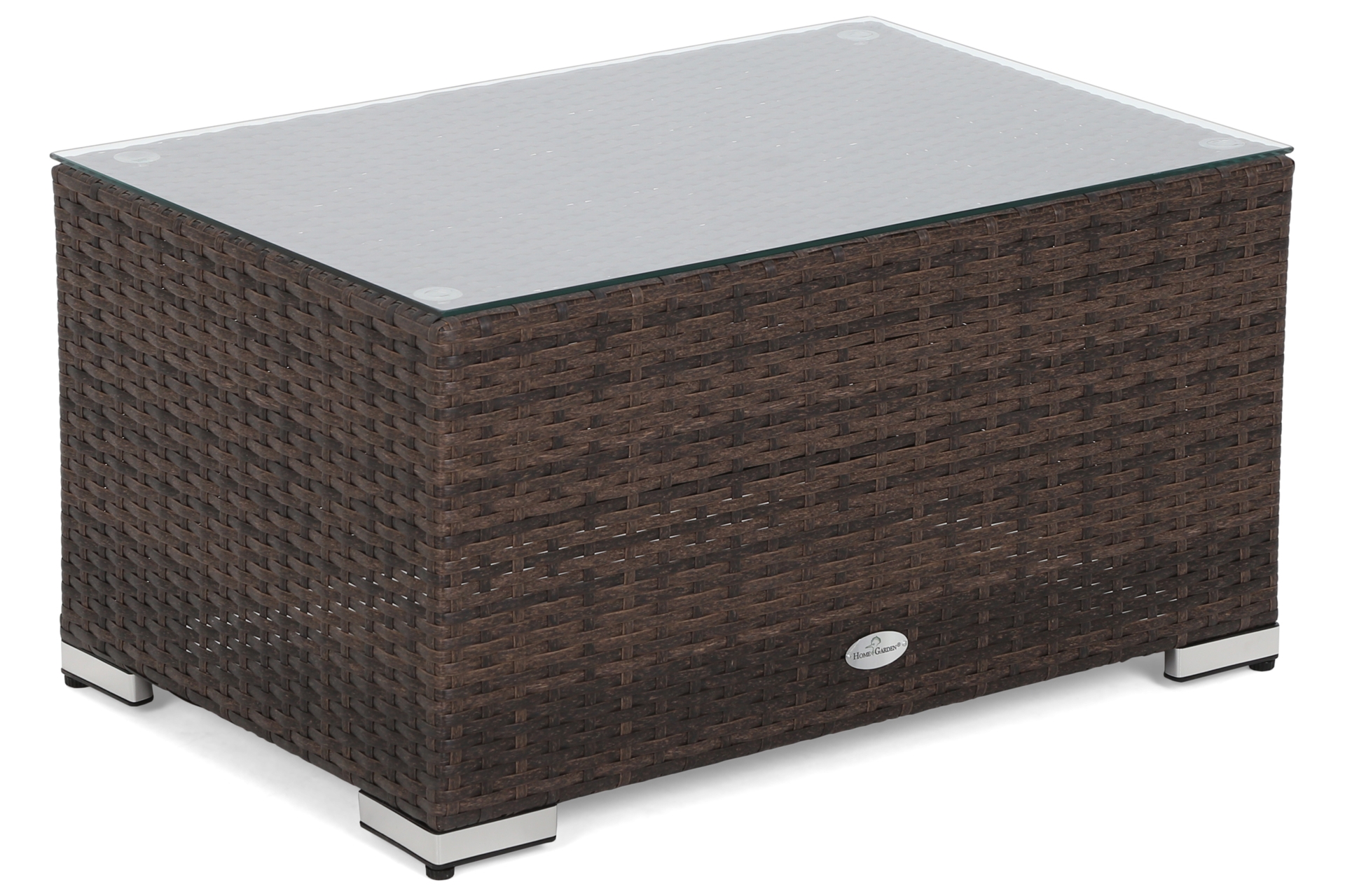 Narożnik modułowy z technorattanu Kansas Maxi Brown Mat / Brown Melange