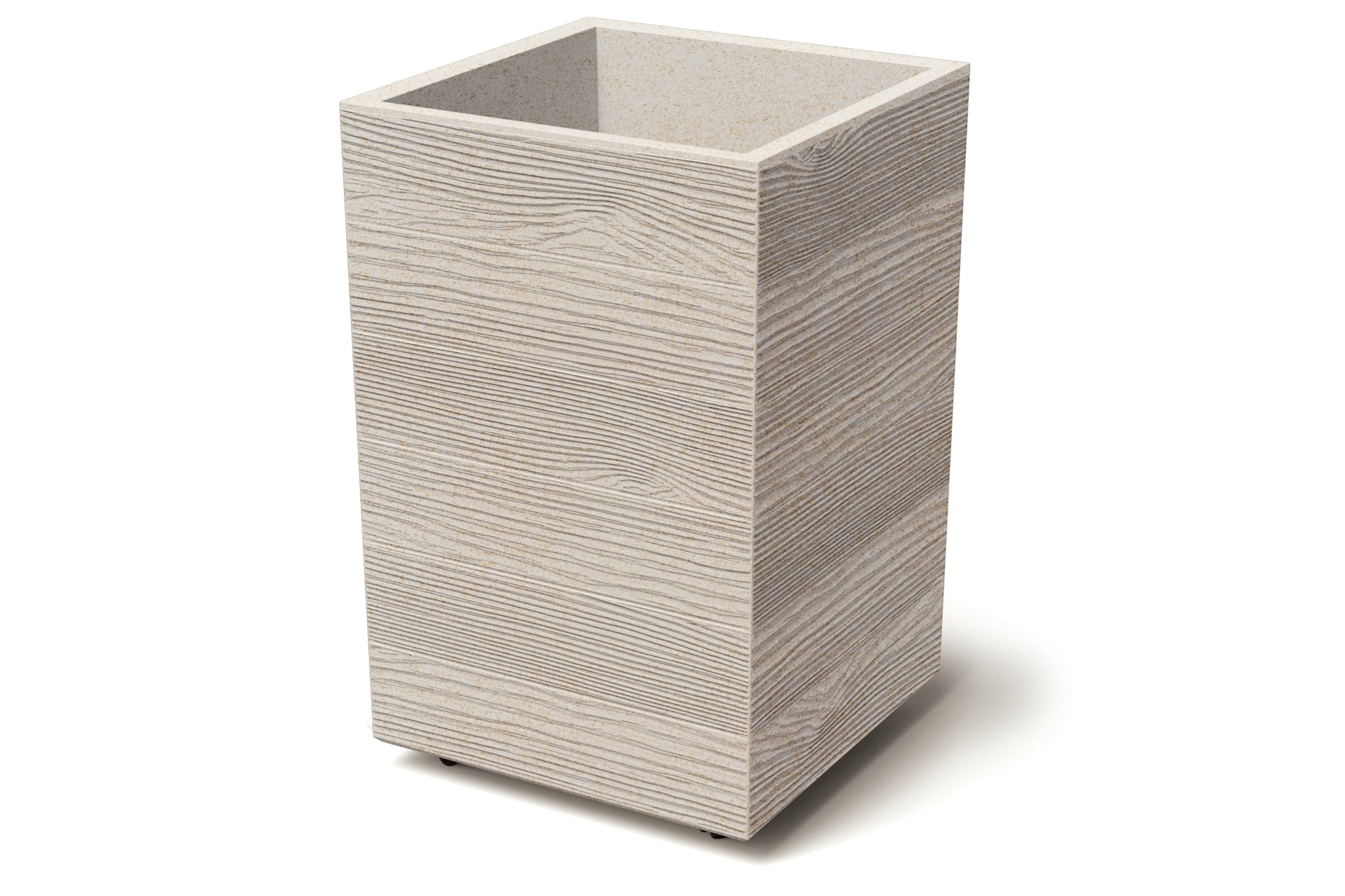 Donica ogrodowa Prosperplast Madera Eco Wood Eco White 31 l