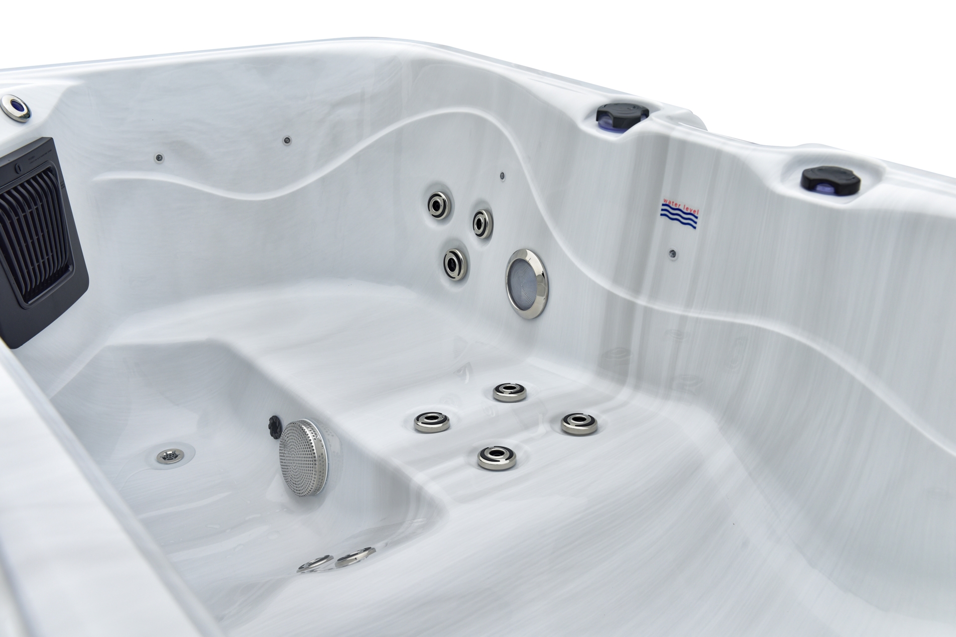 Wanna ogrodowa z hydromasażem Aquess Zenya 1201 Brown 3-osobowa