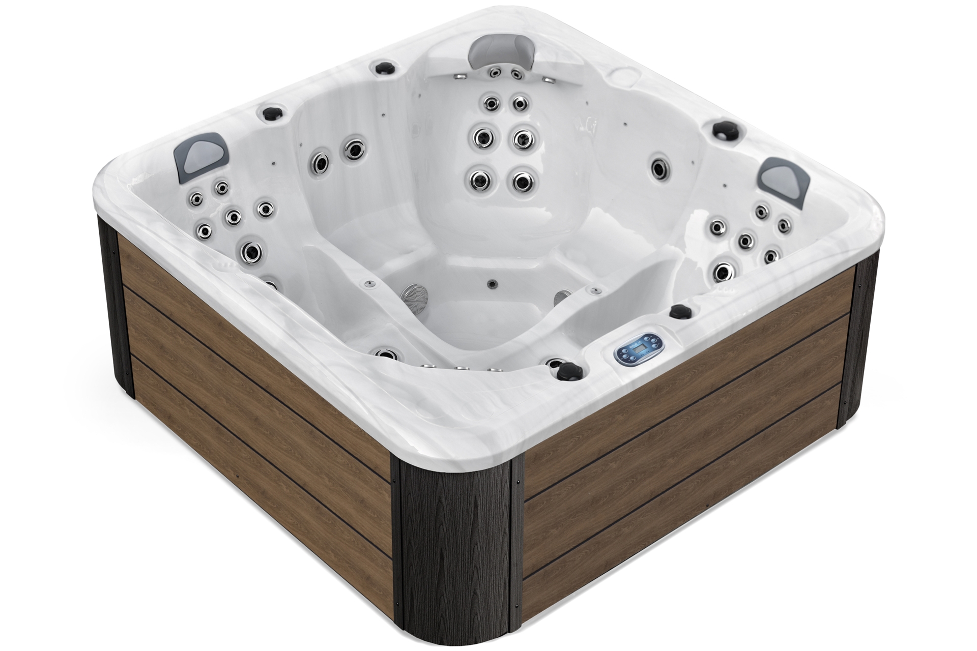 Wanna ogrodowa z hydromasażem Aquess Zenya 5202 Grey / Brown 5-osobowa