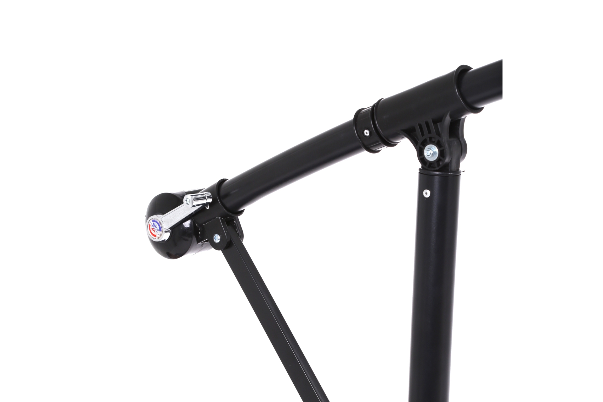 Parasol ogrodowy Malabo 300 cm Black / Ecru z podstawą