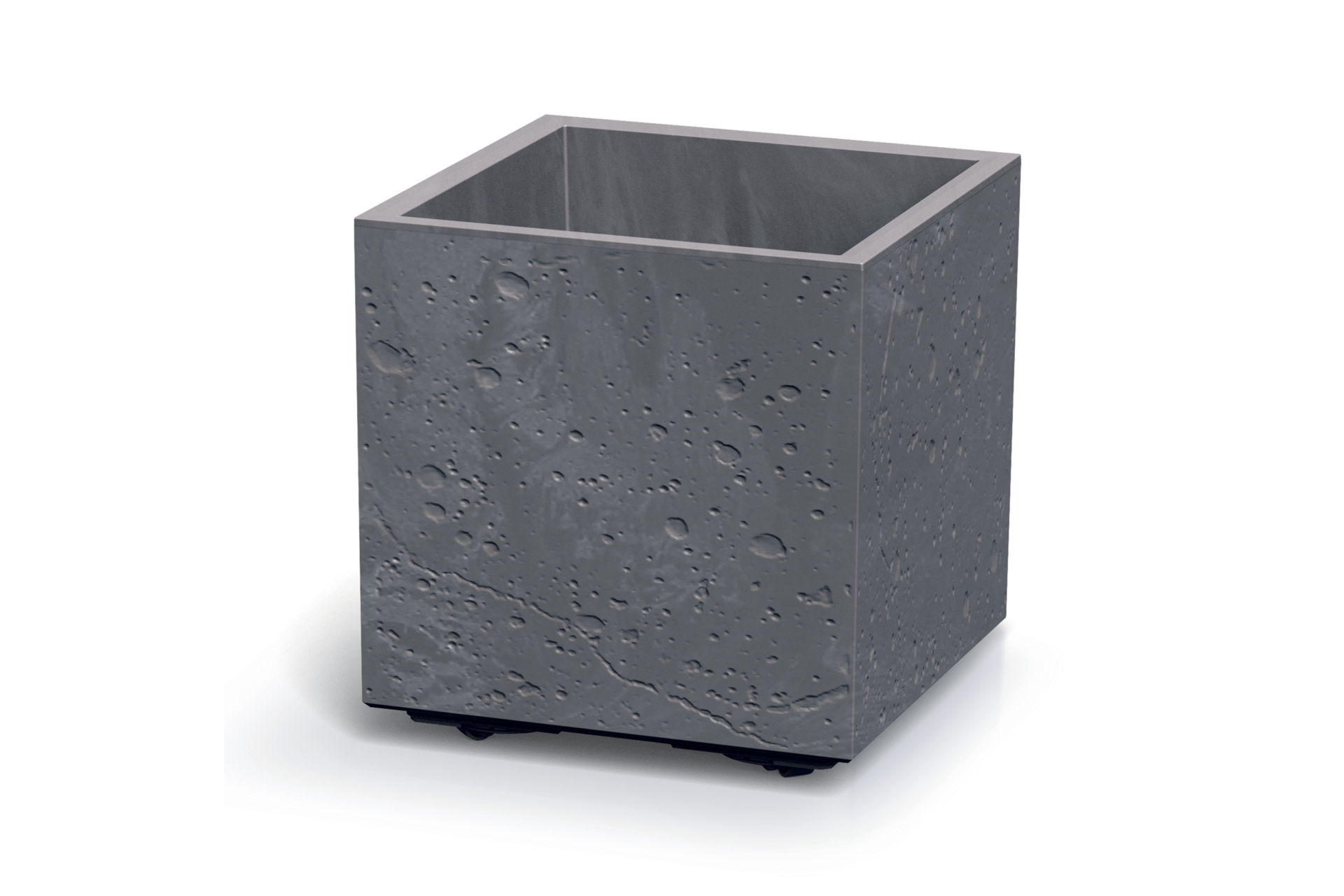 Donica ogrodowa Prosperplast Sierra Square Beton Effect Marengo 13 l