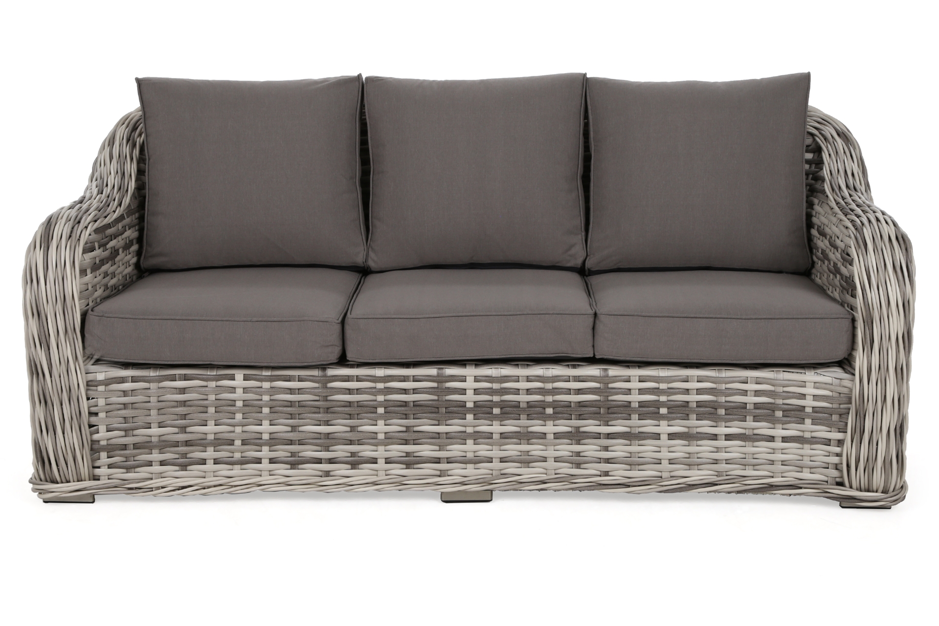 Meble ogrodowe technorattanowe Foggia Light Grey / Grey