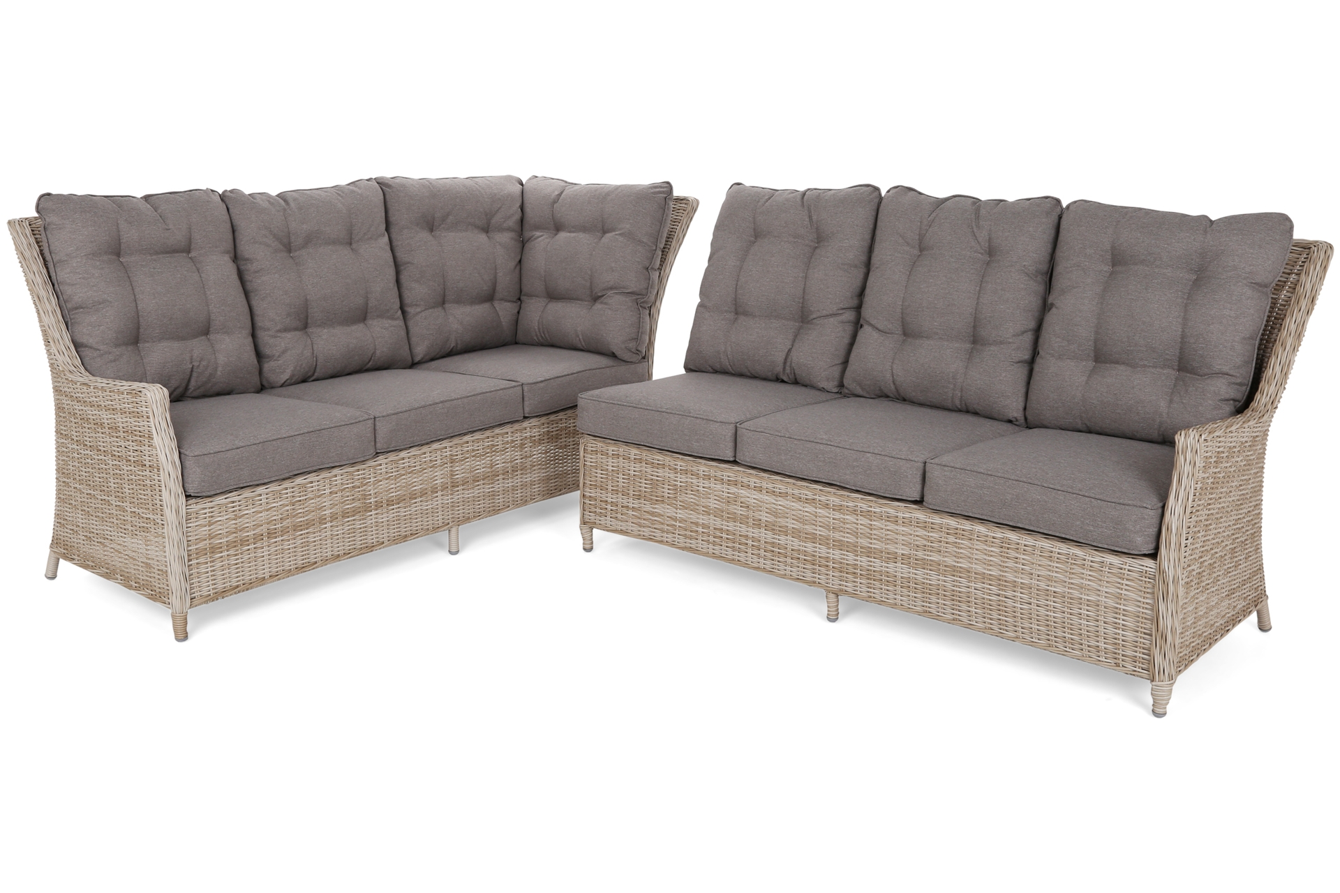 Narożny zestaw mebli ogrodowych lewy Alicante Beige / Beige Melange