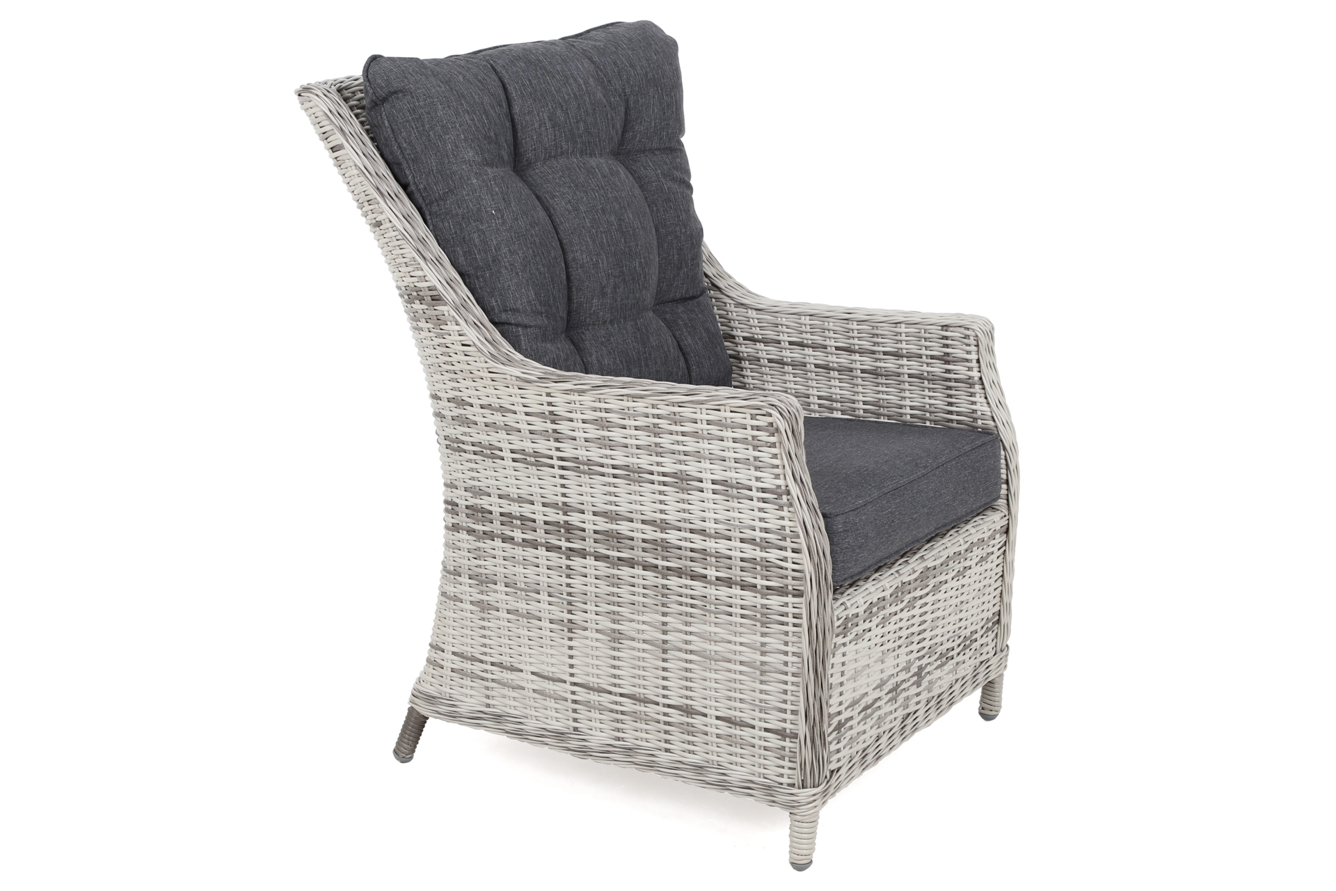 Narożny zestaw mebli ogrodowych prawy Alicante Light Grey / Grey Melange