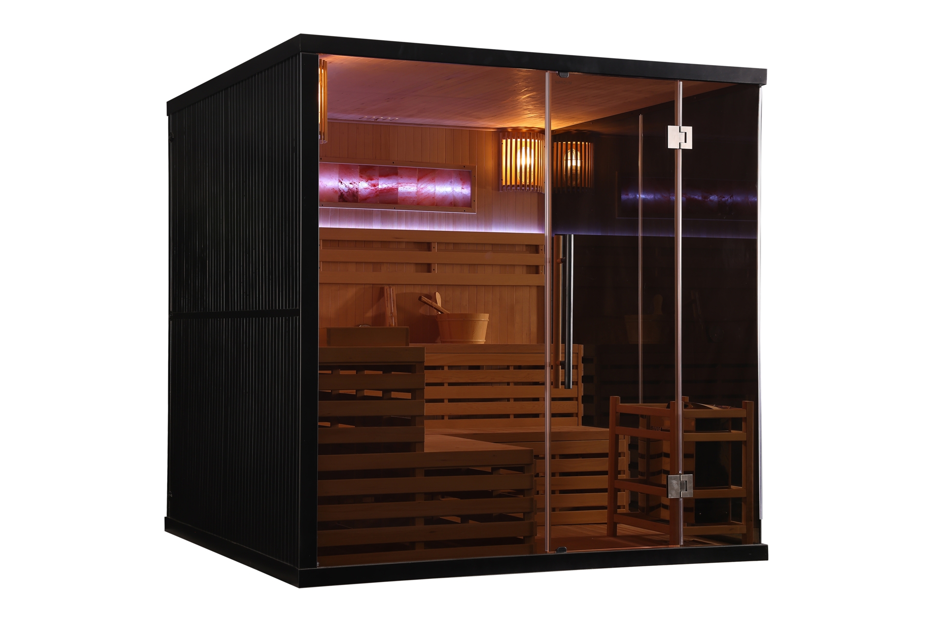 Sauna fińska Nordum Solea Edge 4-osobowa czarna