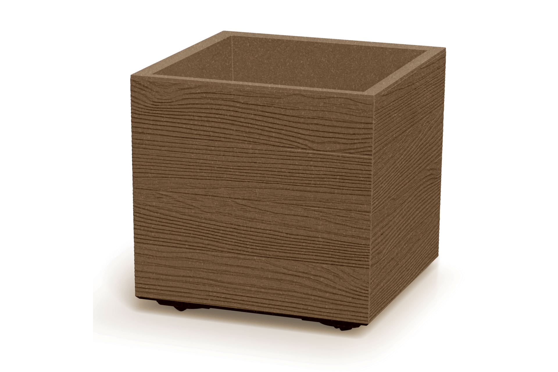 Doniczka ogrodowa Prosperplast Madera Square Eco Wood Eco Naturo 13 l