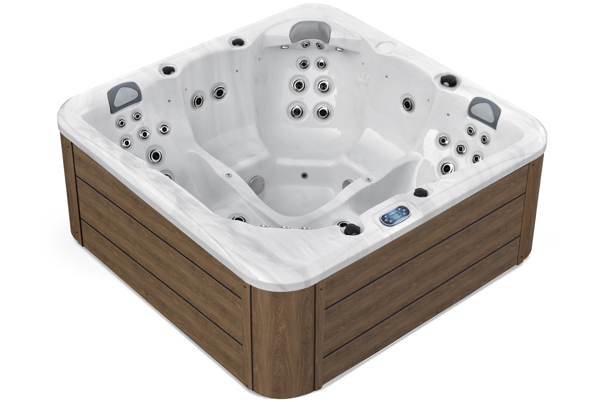 Wanna ogrodowa z hydromasażem Aquess Zenya 5202 Brown 5-osobowa