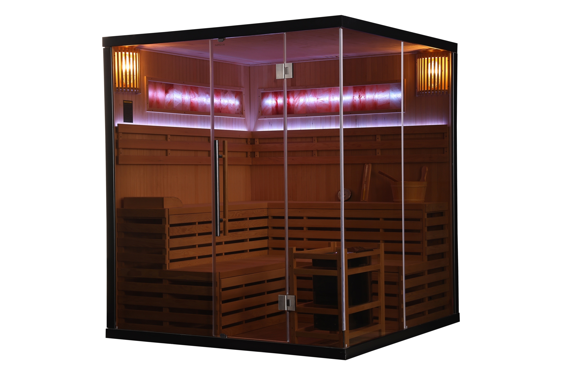 Sauna fińska Nordum Solea Edge 5-osobowa czarna