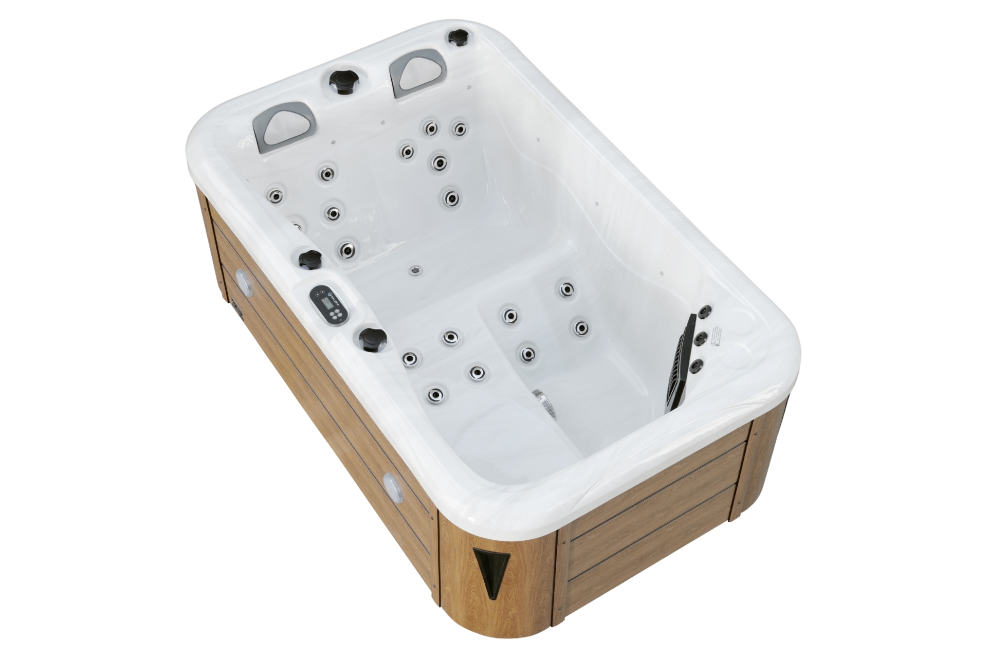 Wanna ogrodowa z hydromasażem Aquess Zenya 1201 3-osobowa Brown