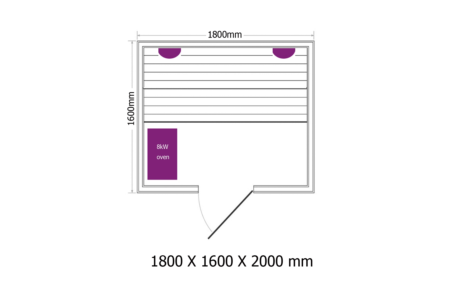 Sauna fińska EF4 Natural z piecem