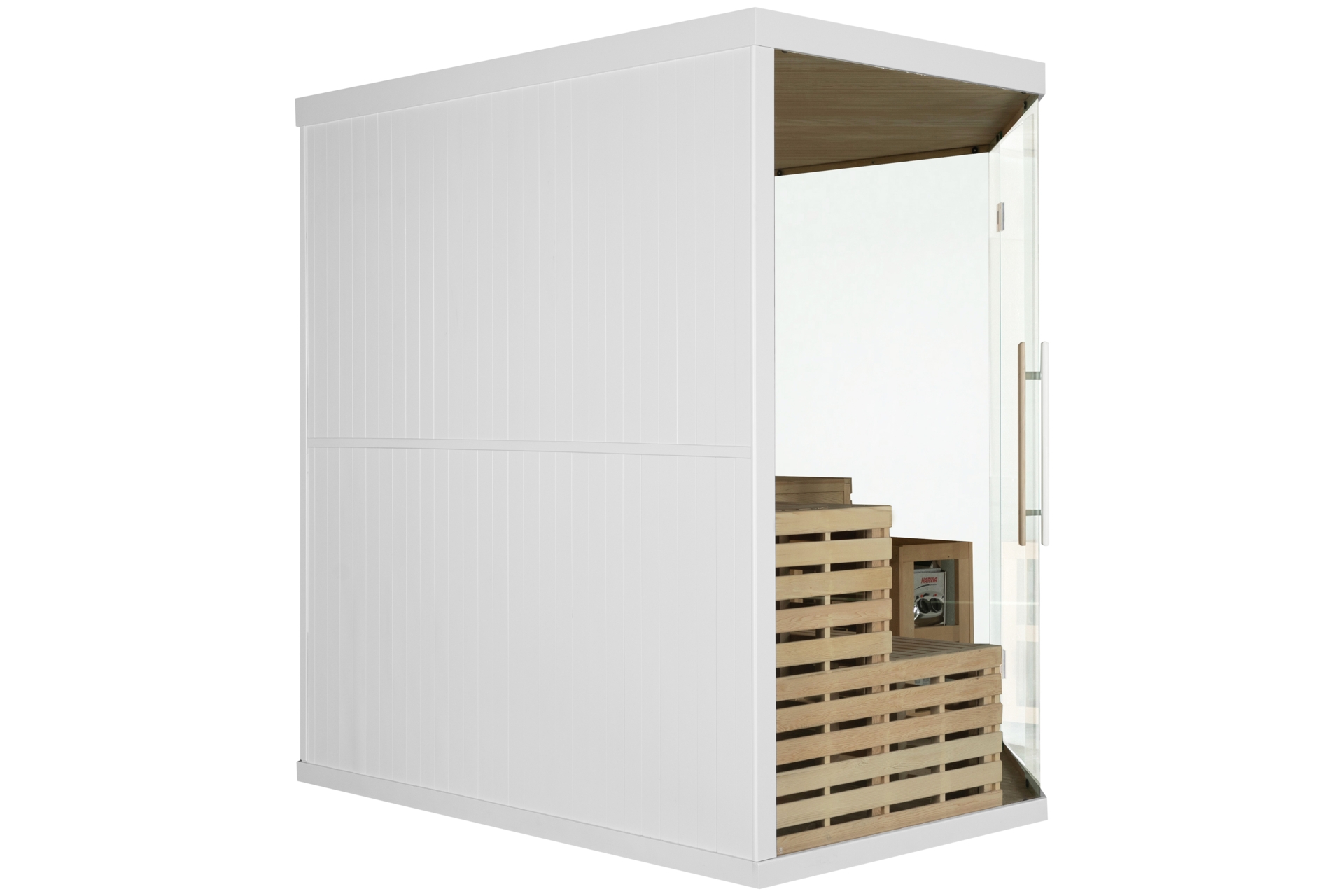 Sauna fińska narożna EA5 White z piecem