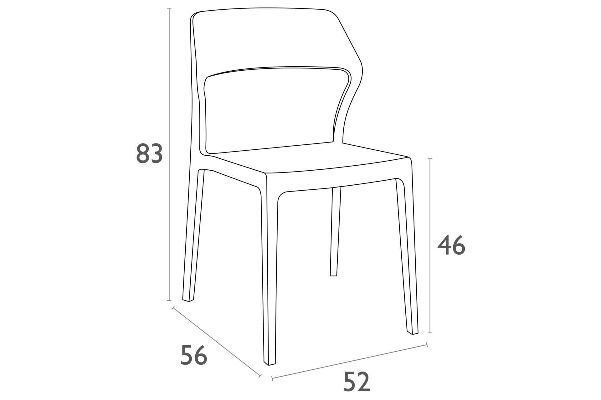 Krzesło Siesta Snow White