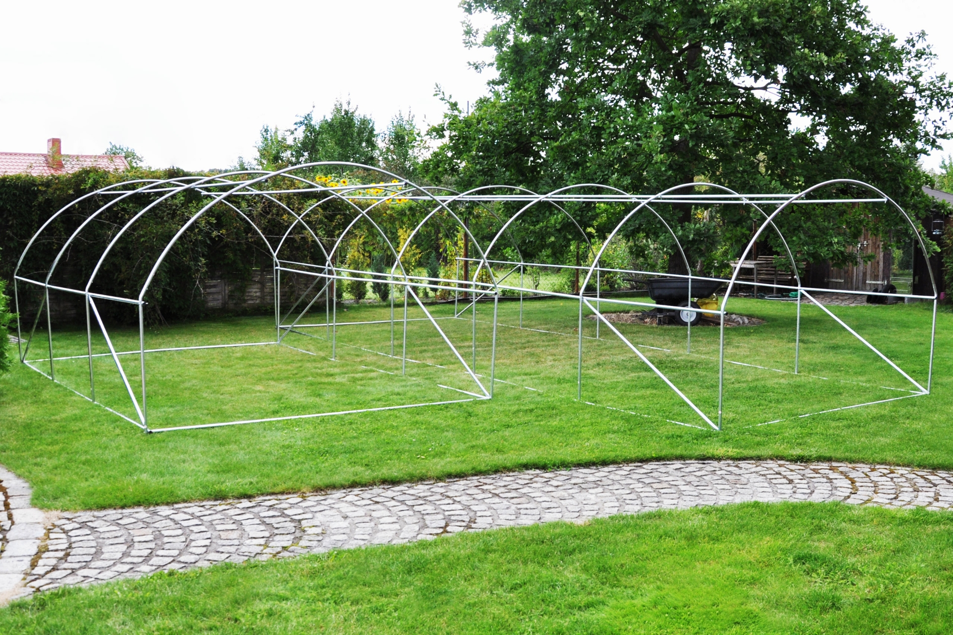 Tunel foliowy 2x3,5 m wzmocniony zielony