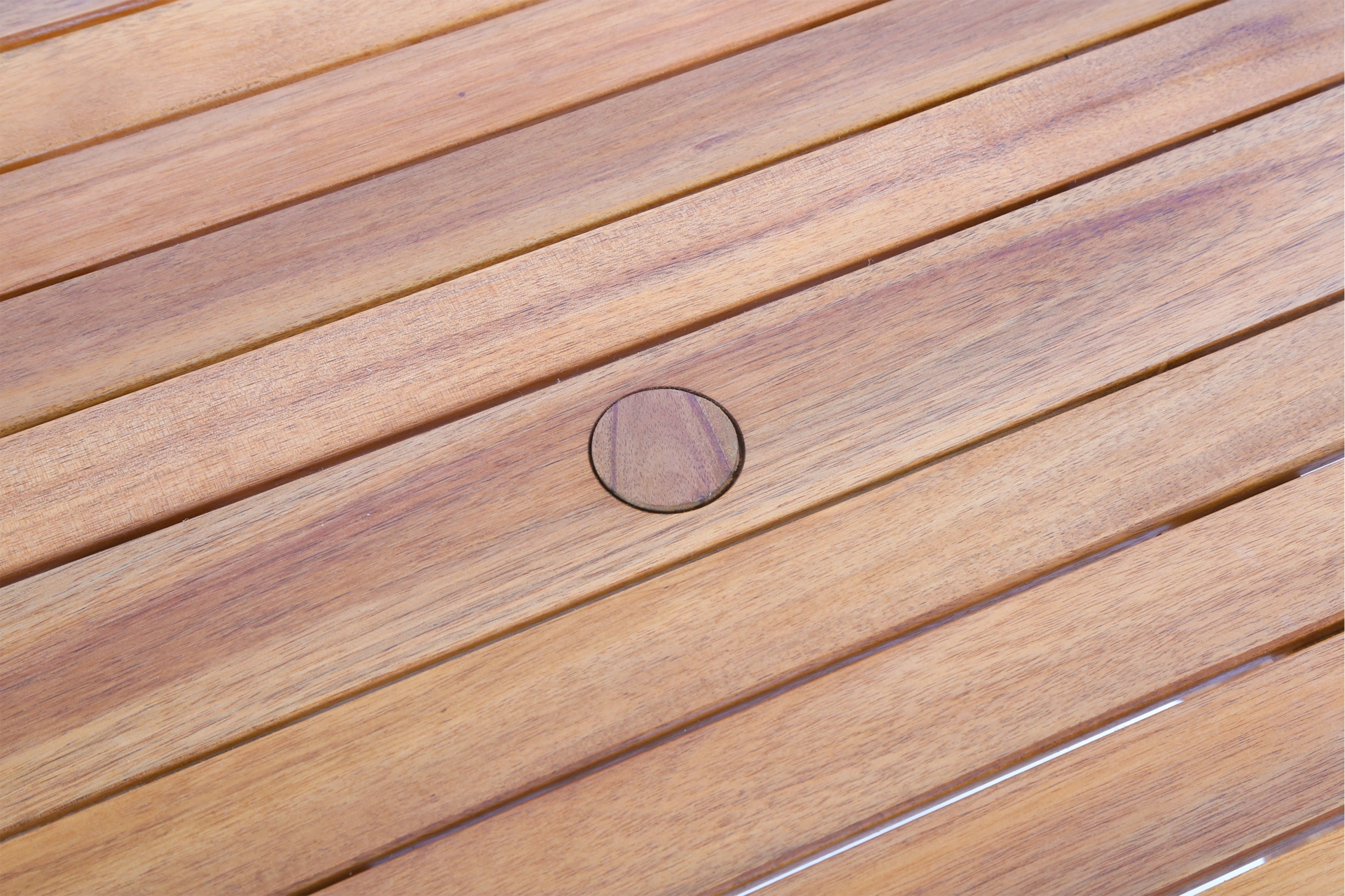 Meble ogrodowe drewniane Akacja Round Cross 4+1