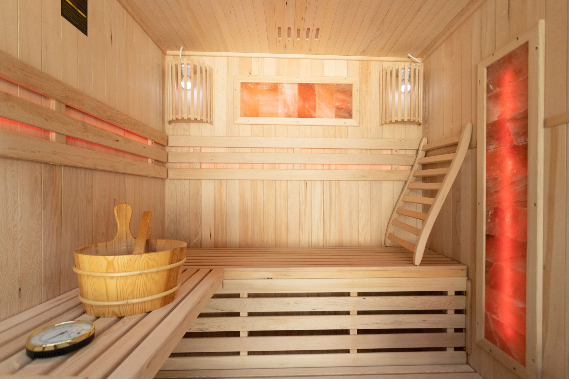 Sauna fińska Nordum Solea R 3-osobowa brązowa