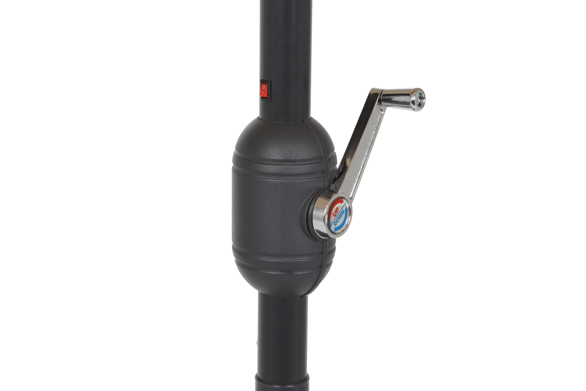 Parasol Malta z oświetleniem LED Grey / Ecru