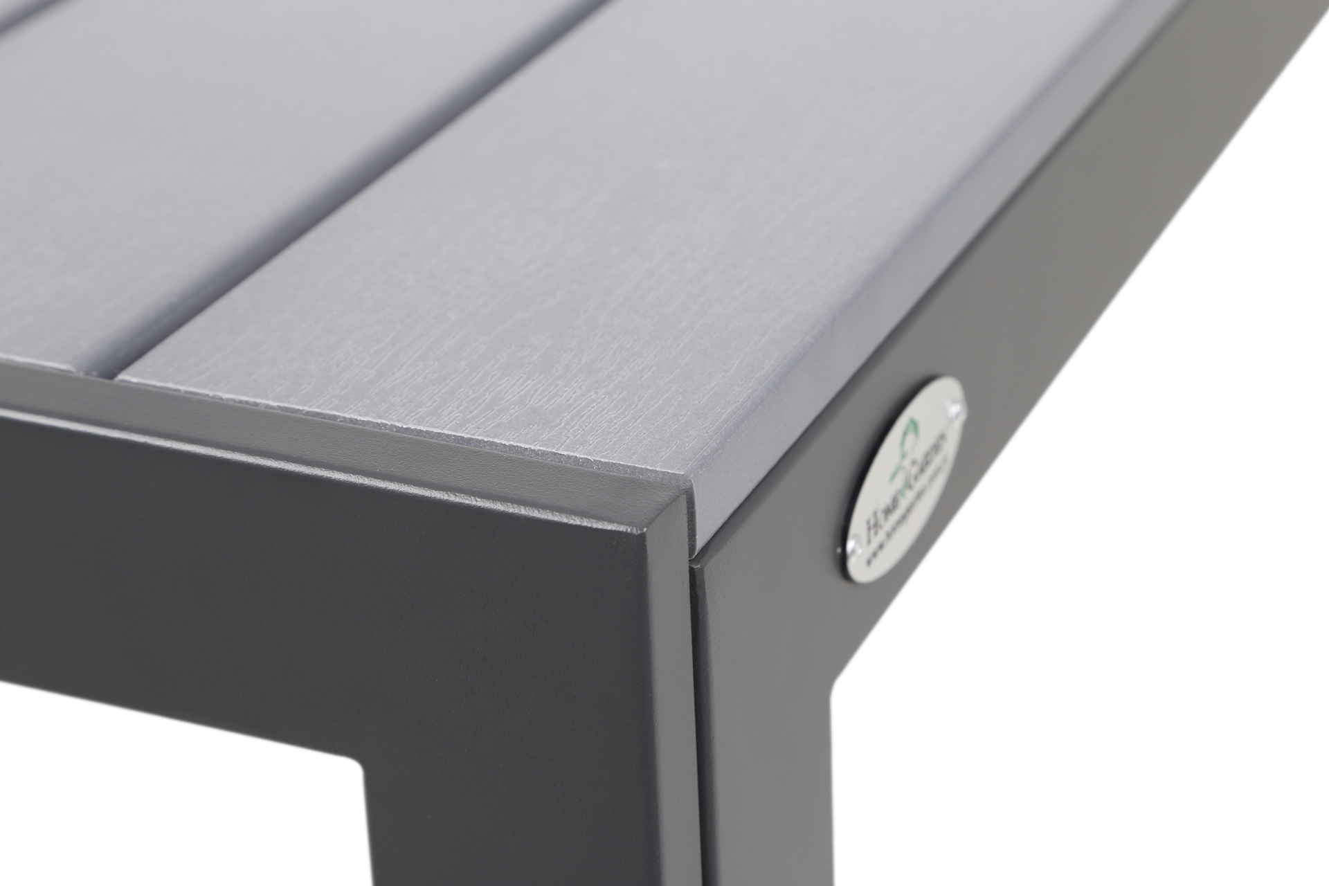 Meble ogrodowe aluminiowe Ibiza 150 cm Grey / Window Grey 6+1