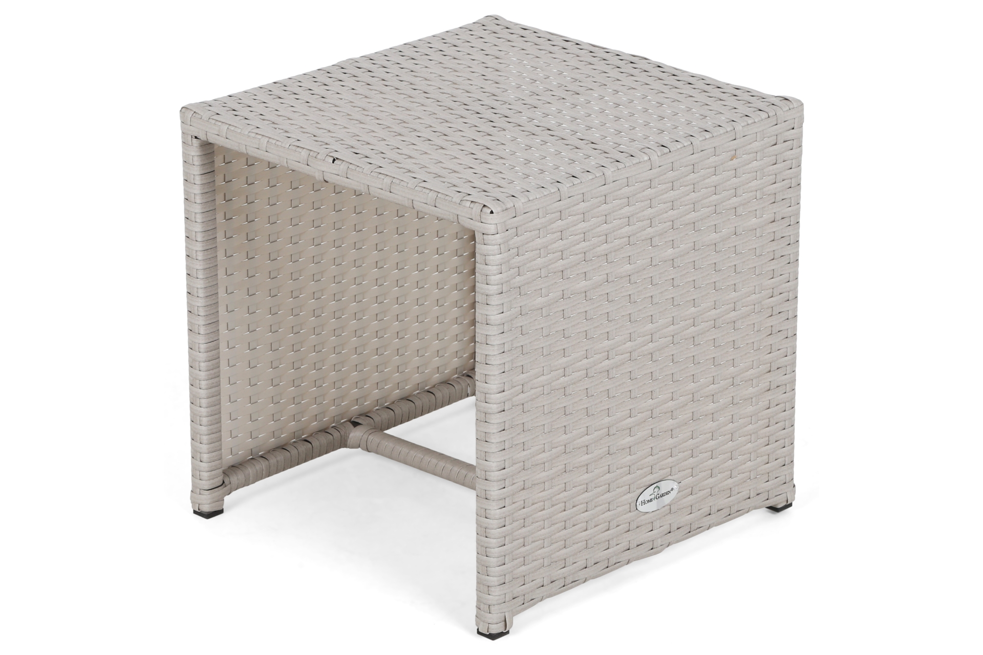 Zestaw leżaków ogrodowych z technorattanu Bora Bora White / Grey ze stolikiem