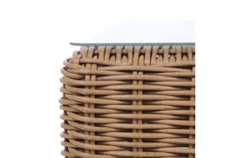 Narożne meble ogrodowe technorattanowe Umbria Beige / Taupe Melange